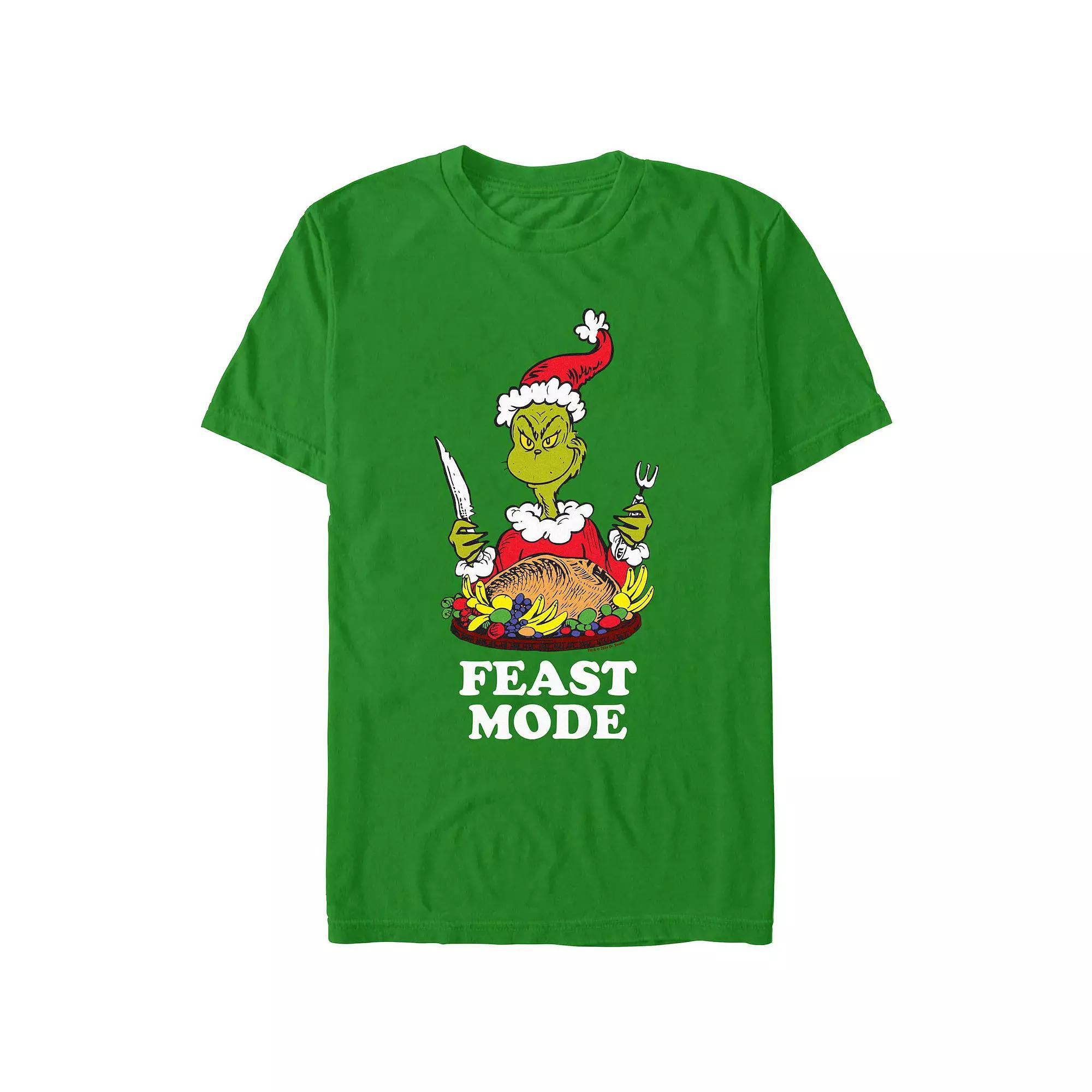 Men's Dr. Seuss Grinch Feast Mode Graphic Tee, Size: XXL, Kelly Product Image