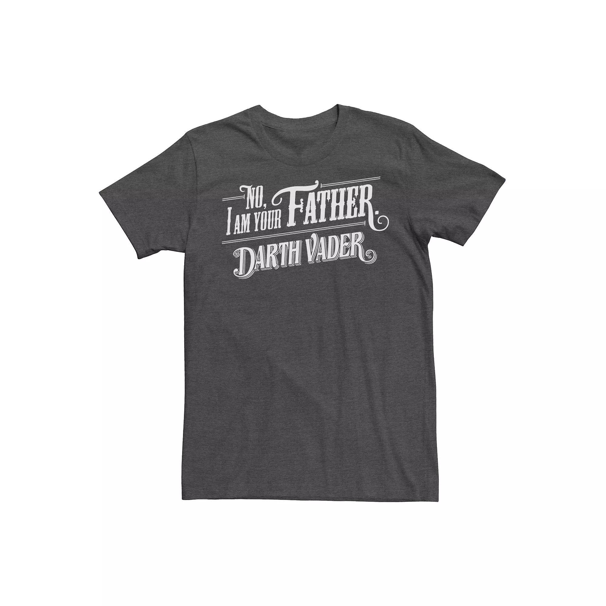 Men's Star Wars No, I Am Your Father Darth Vader Quote Graphic Tee, Size: Small, Grey Heather Product Image
