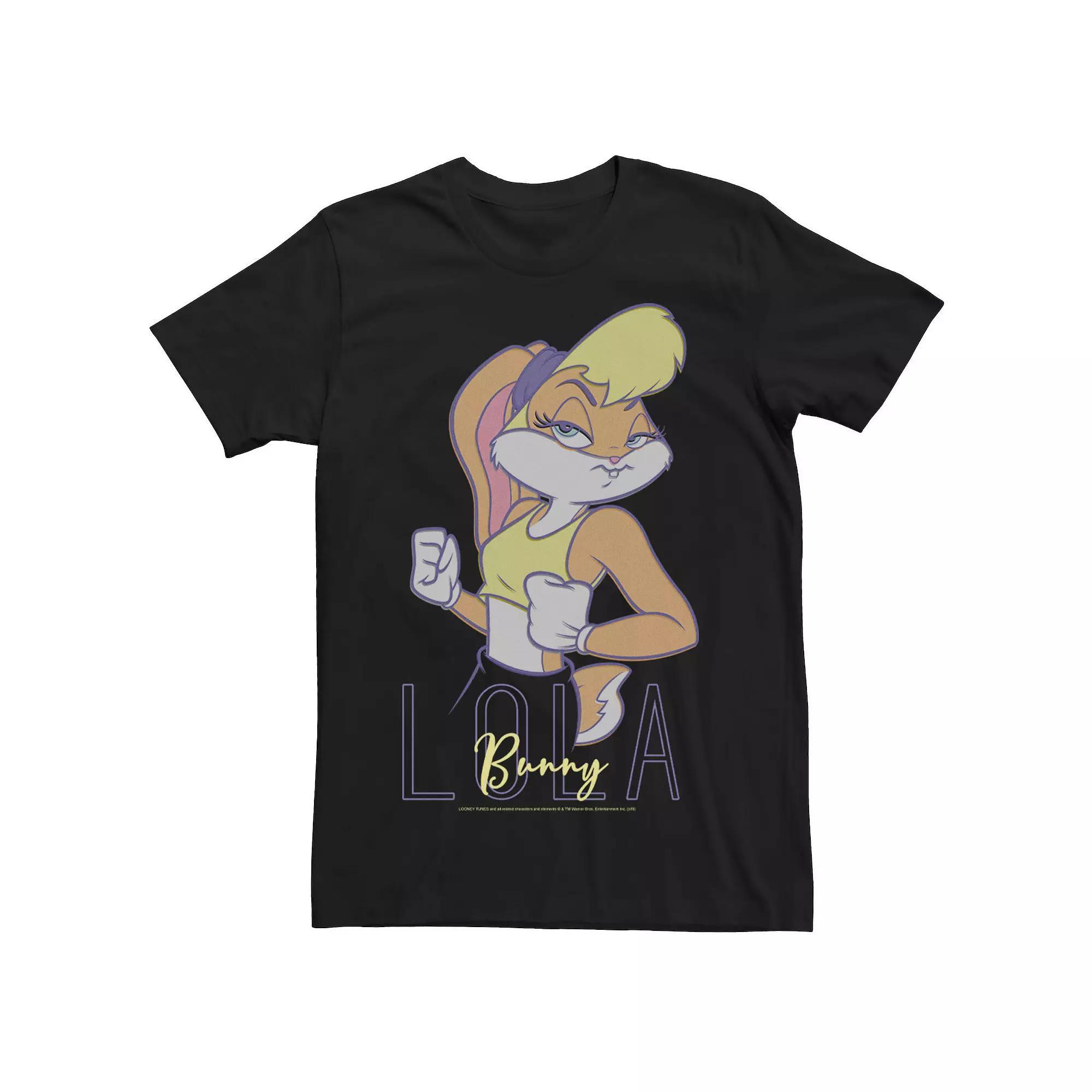 Men's Looney Tunes Lola Bunny Portrait Tee, Size: XXL, Black Product Image