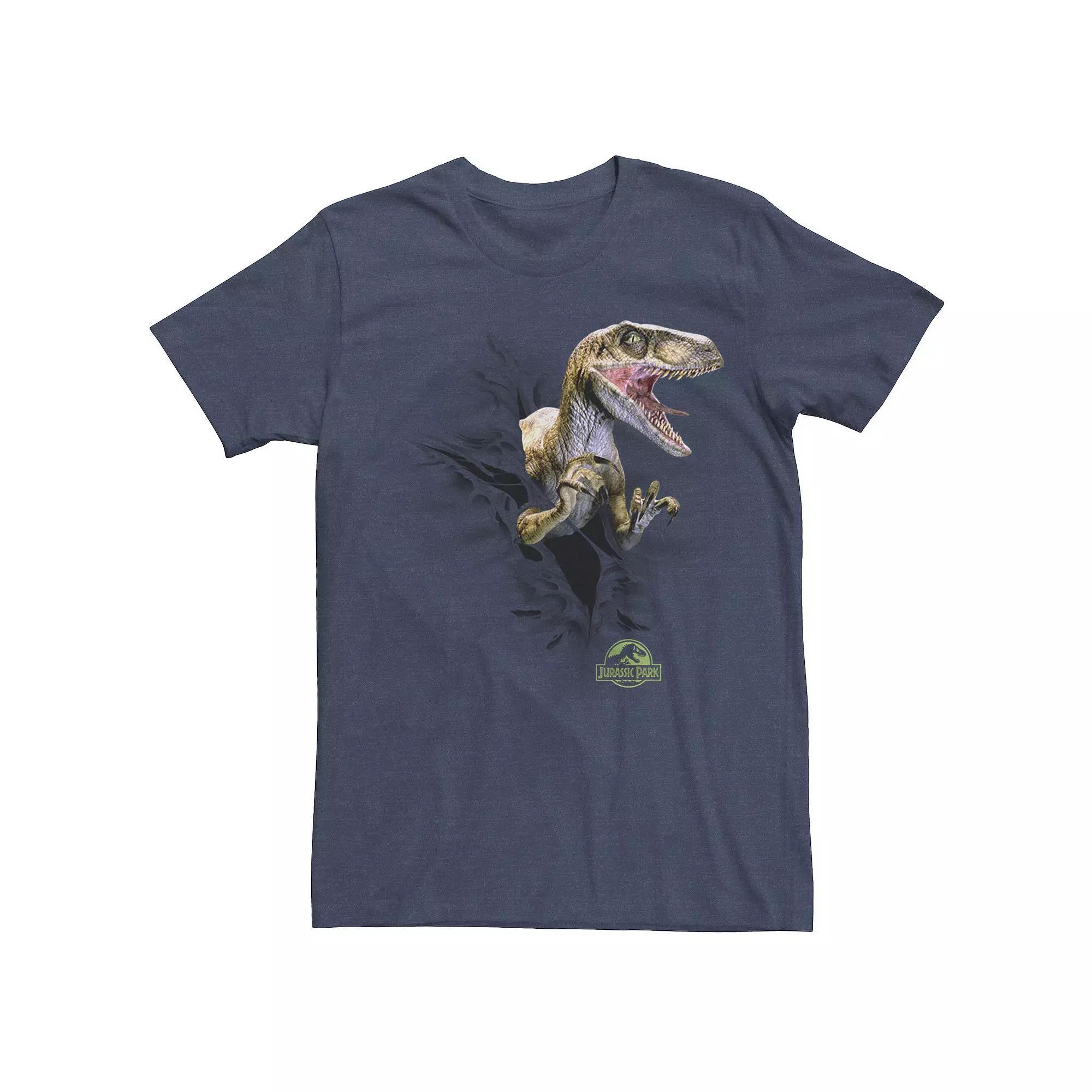 Men's Jurassic World Blue Raptor Splatter Tee, Size: Small, Royal Product Image