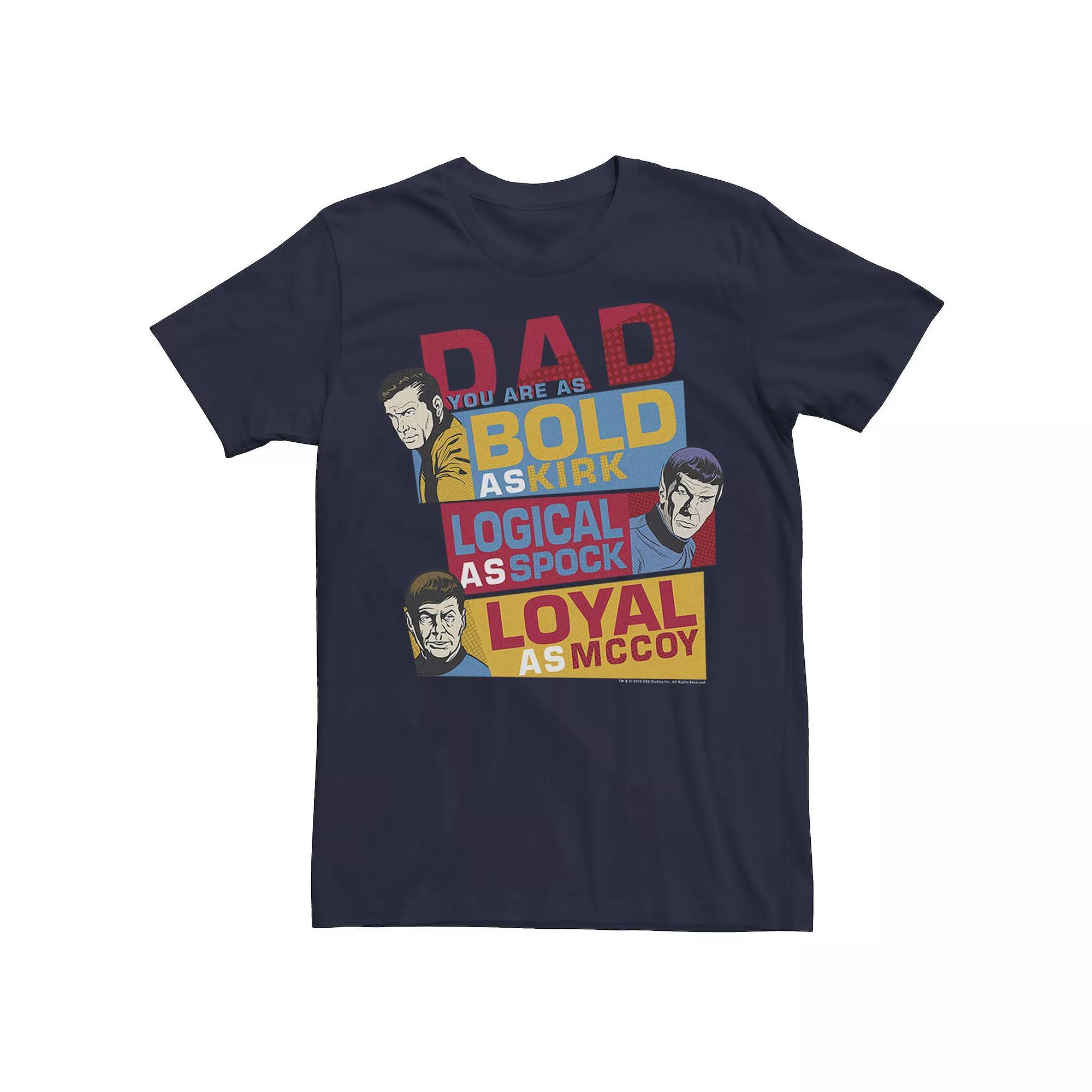 Big & Tall Star Trek Original Series Dad You Are Bold Tee, Men's, Size: XL Tall, Blue Product Image