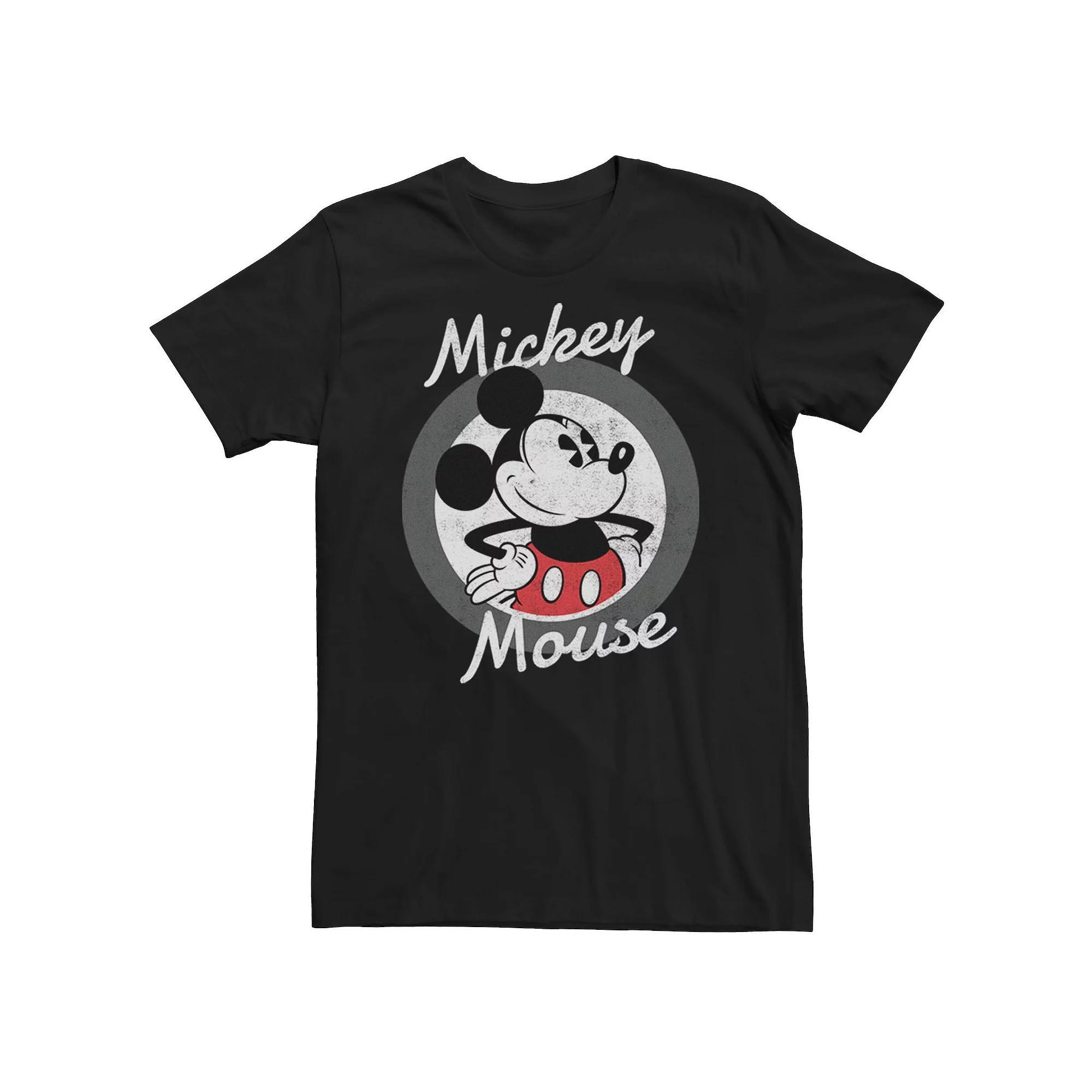 Disney's Mickey Mouse Men's Waving Portrait Tee, Size: Large, Black Product Image