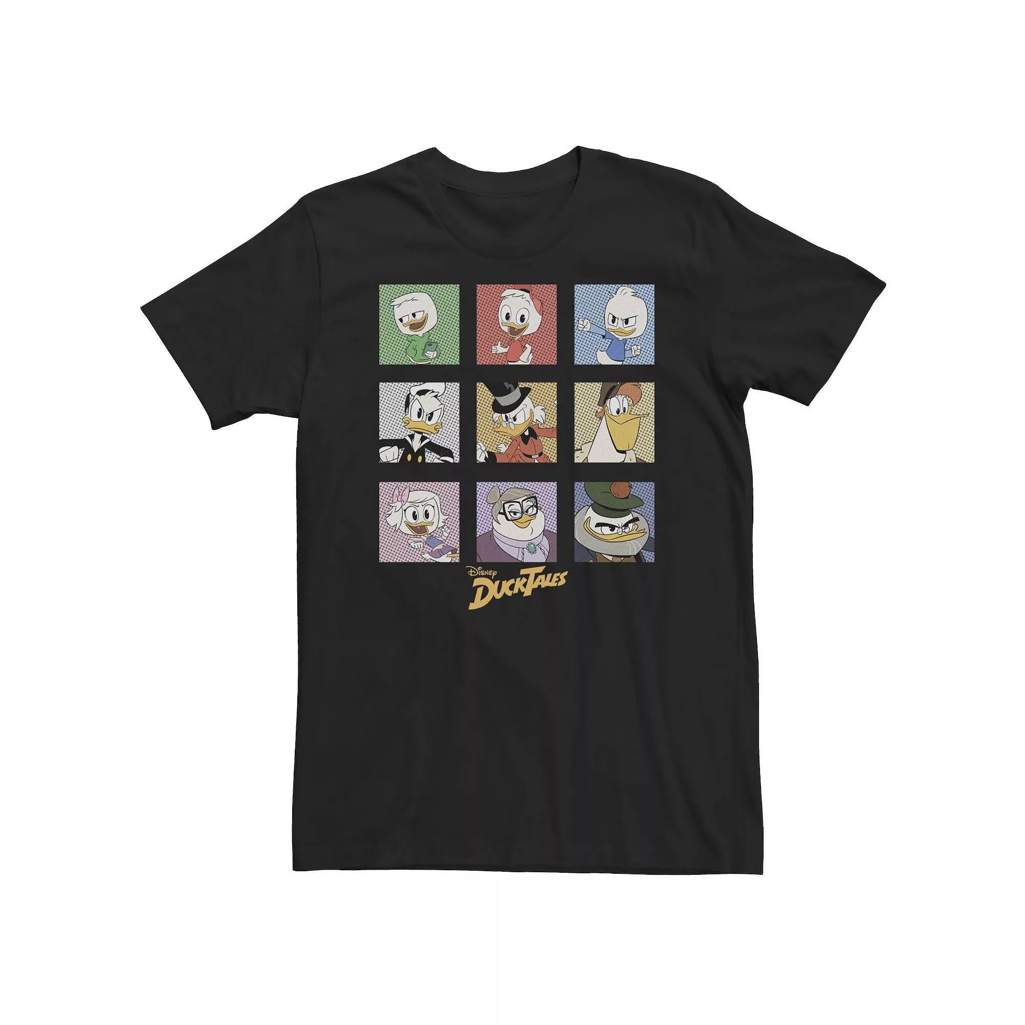 Big & Tall Disney DuckTales Group Shot Box Up Tee, Men's, Size: 4XL, Black Product Image