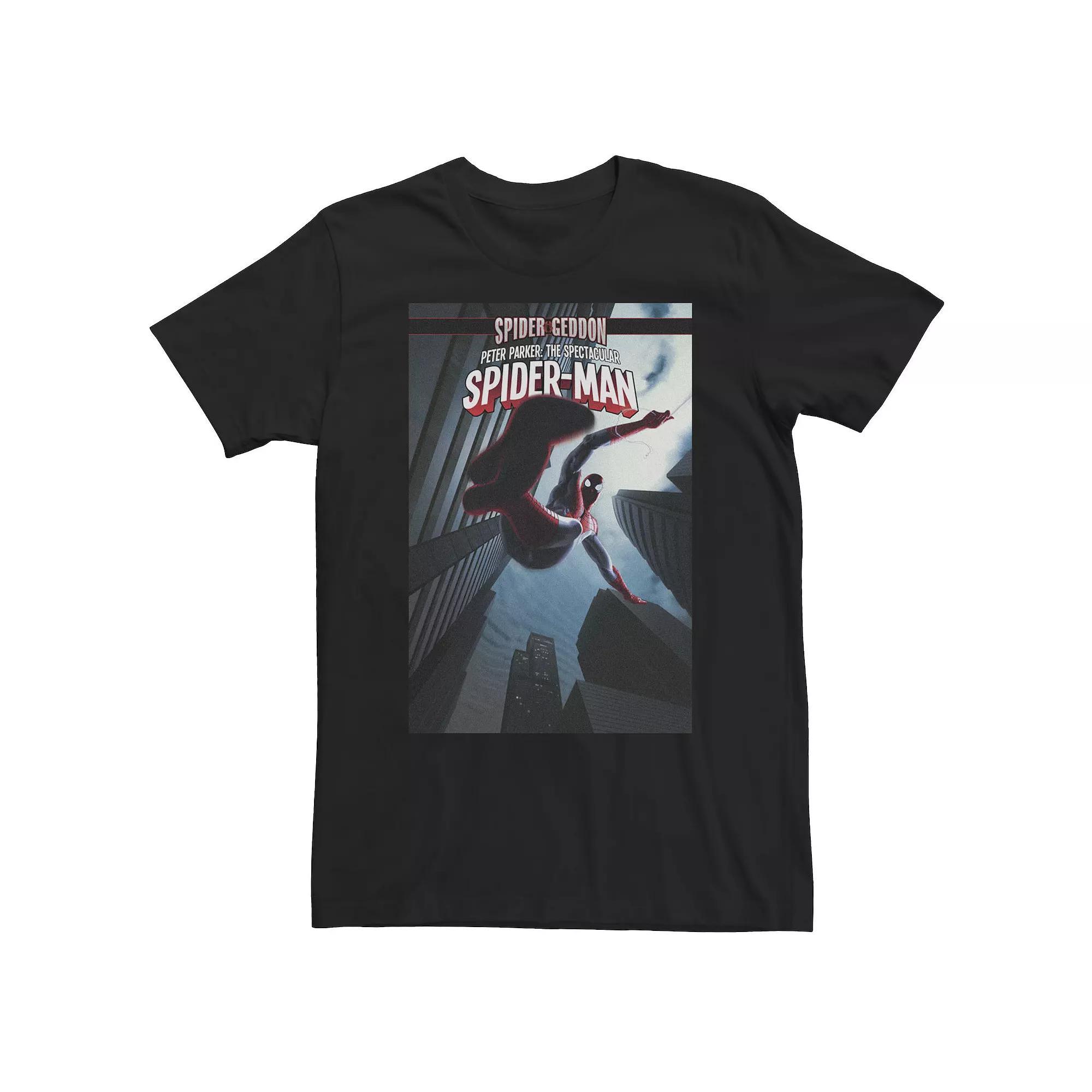 Big & Tall Marvel Spider-Man Return of Morlun Comic Cover Tee, Men's, Size: XXL Tall, Black Product Image