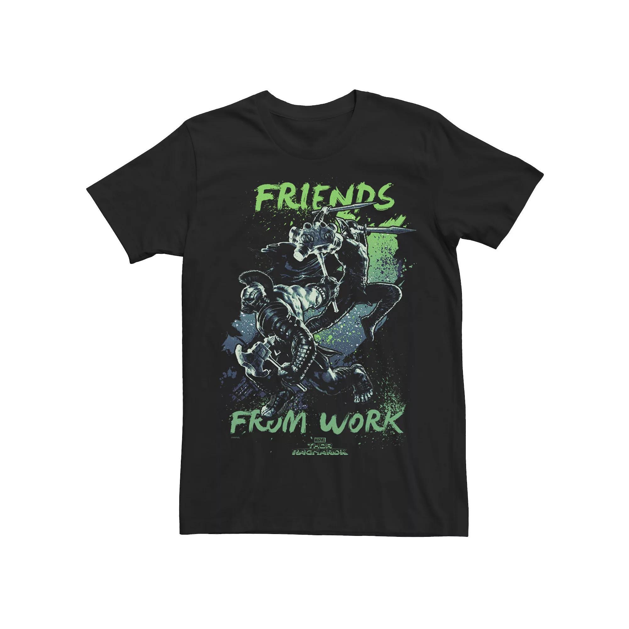Men's Marvel Thor Ragnarok Hulk Heroes From Work Pop Neon Graphic Tee, Size: XXL, Black Product Image