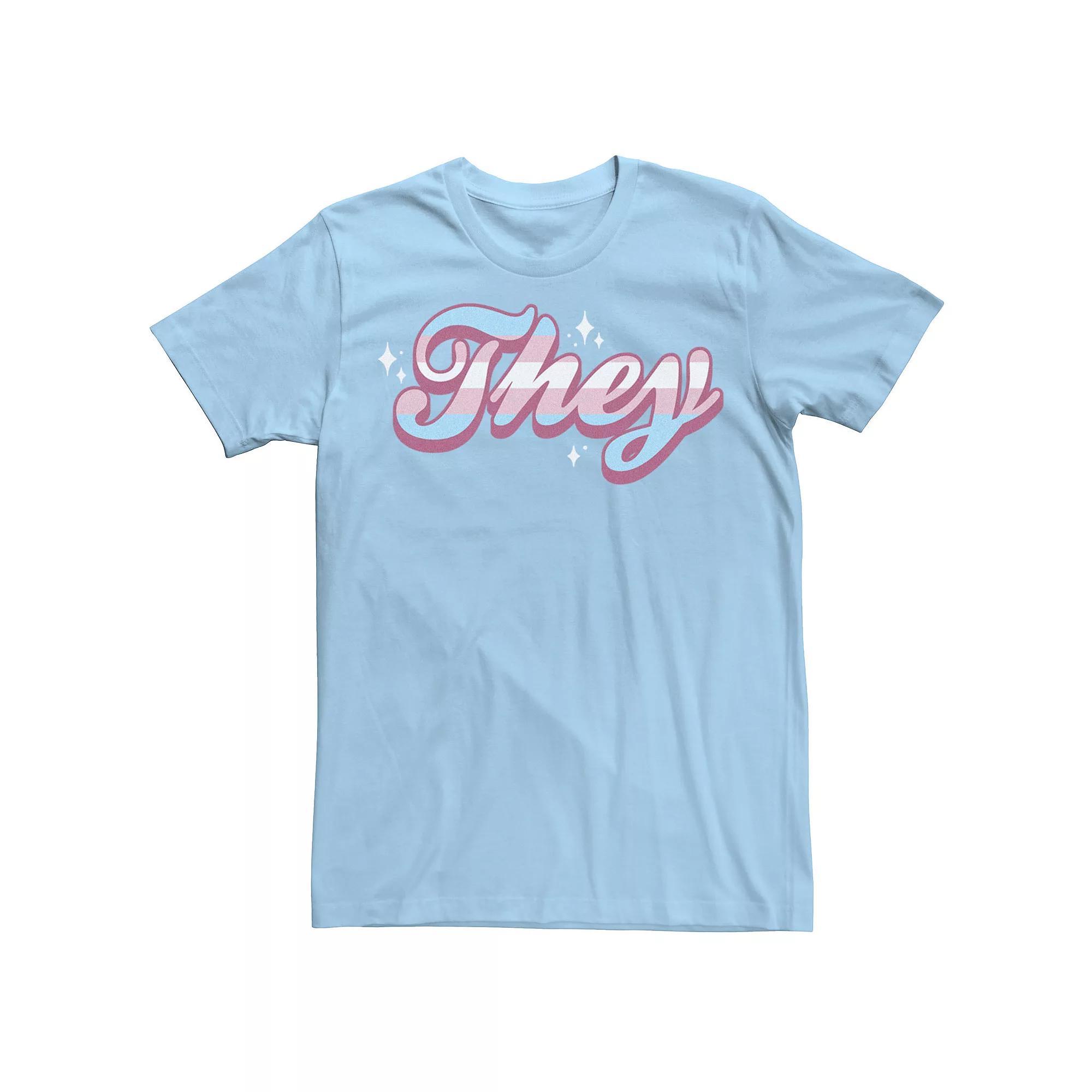 Men's Marvel Spider-Man Large Classic Movie Logo Graphic Tee, Size: 3XL, Light Blue Product Image