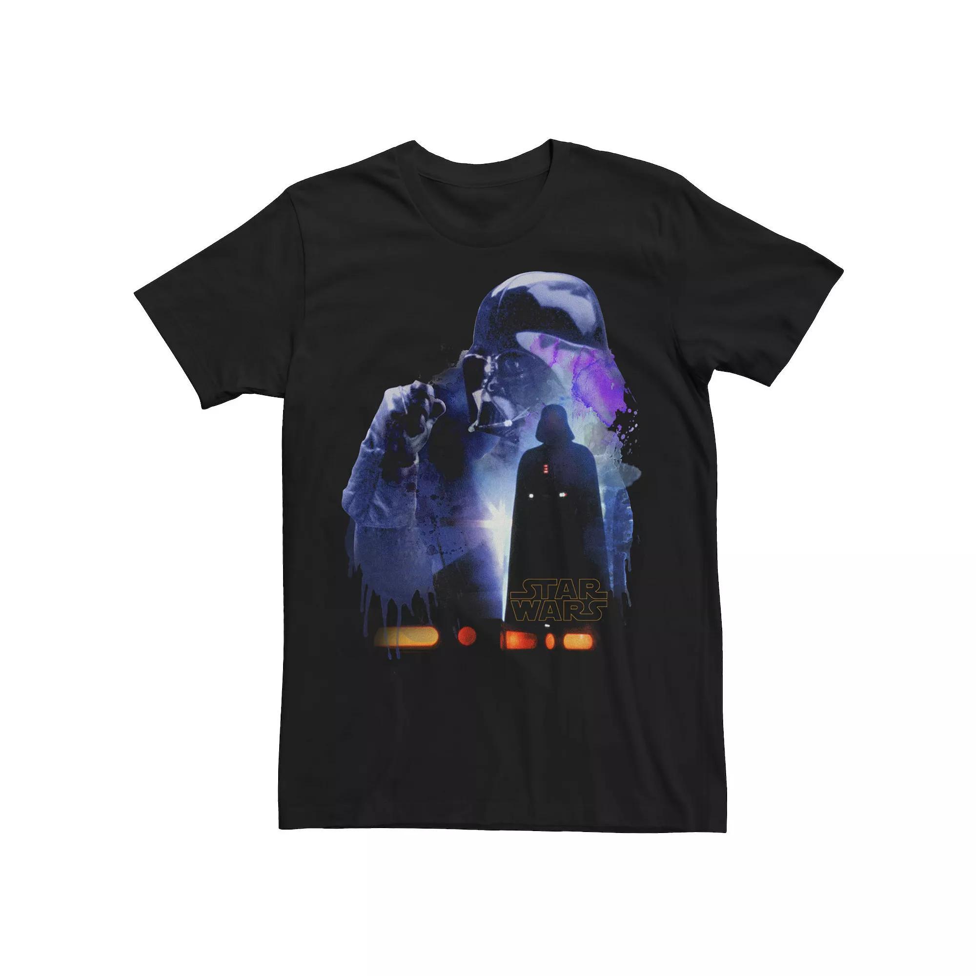 Men's Star Wars Darth Vader Shadow Silhouette Graphic Tee, Size: Medium, Black Product Image