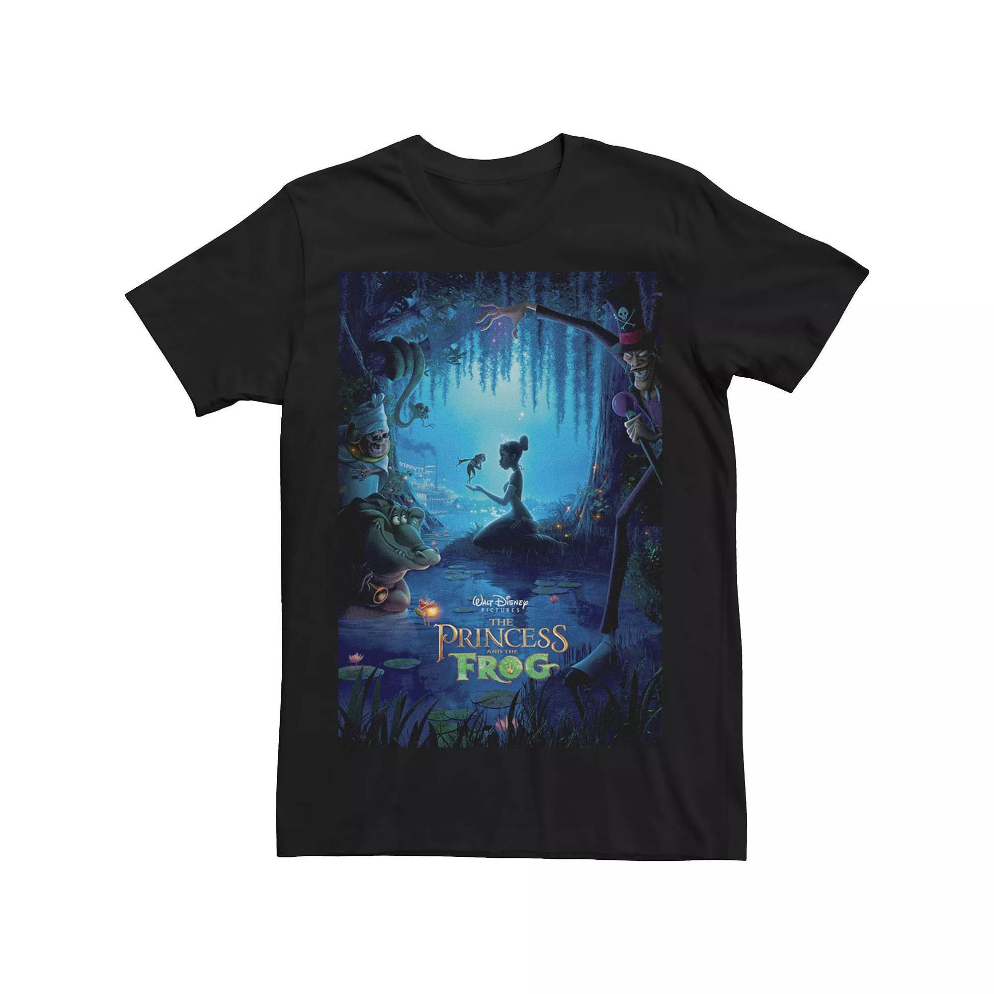 Big & Tall Disney Princess And The Frog Classic Poster Tee, Men's, Size: 3XL Tall, Black Product Image