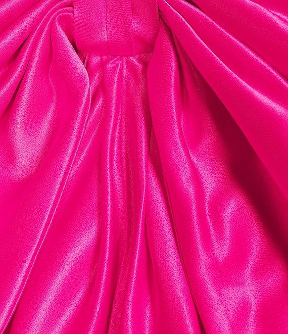Lulus Satin Strapless Bow Mini Dress Product Image