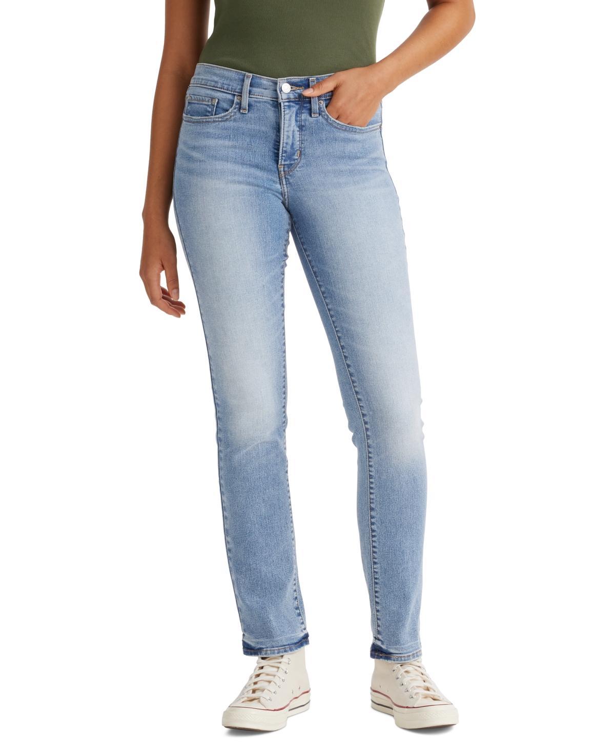 Levis 314 Shaping Straight Leg Mid Rise Jeans Product Image