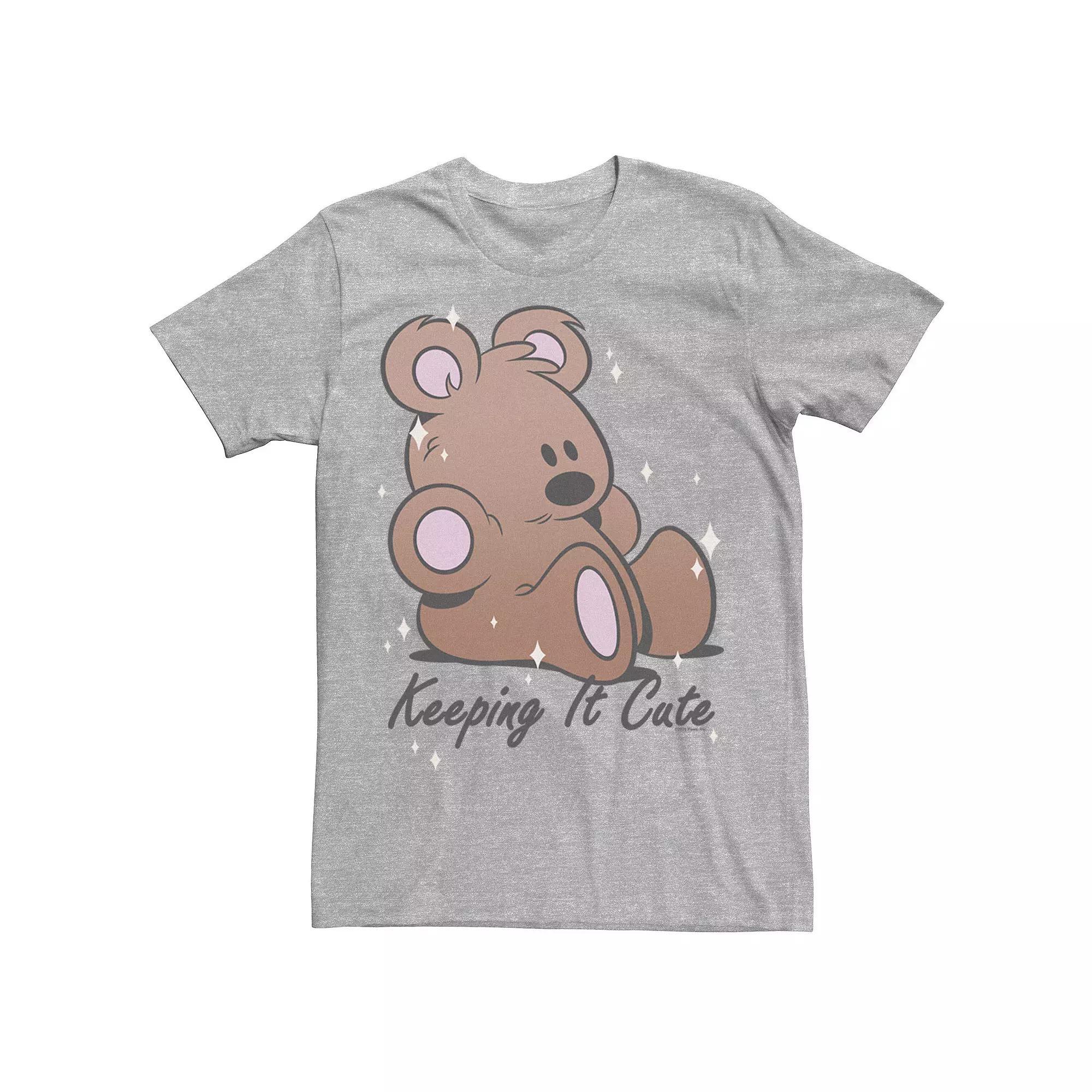 Men's Garfield Cute Pooky Bear Tee, Size: XXL, Athletic Grey Product Image
