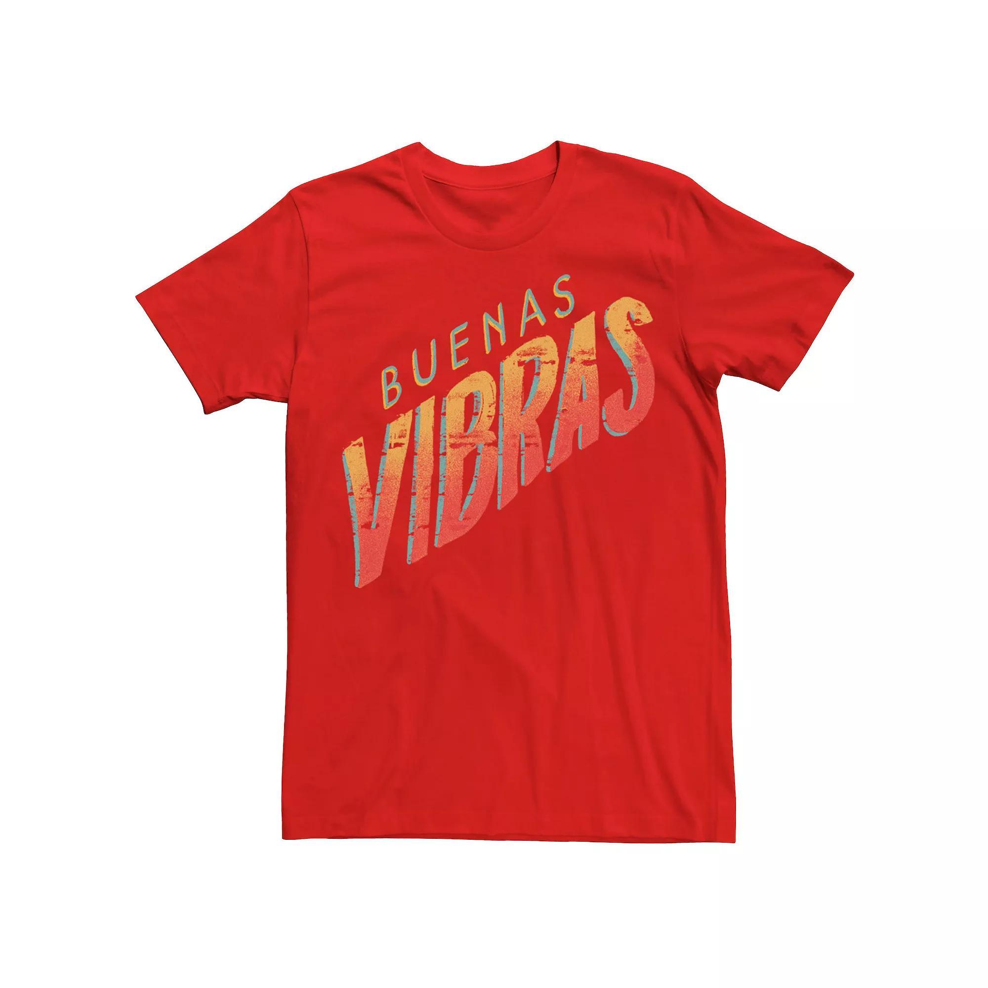 Men's Gonzales Buenas Vibras Orange Hue Text Tee, Size: XL, Red Product Image