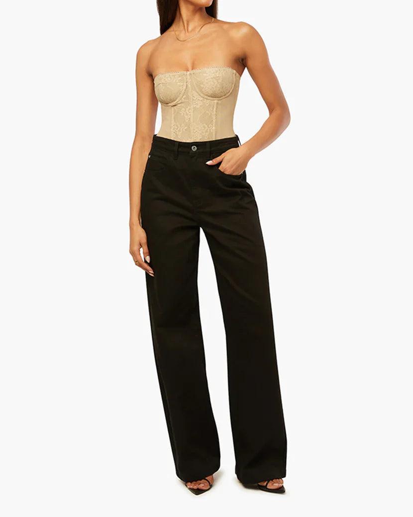 WeWoreWhat Wide Leg Denim Pants Product Image
