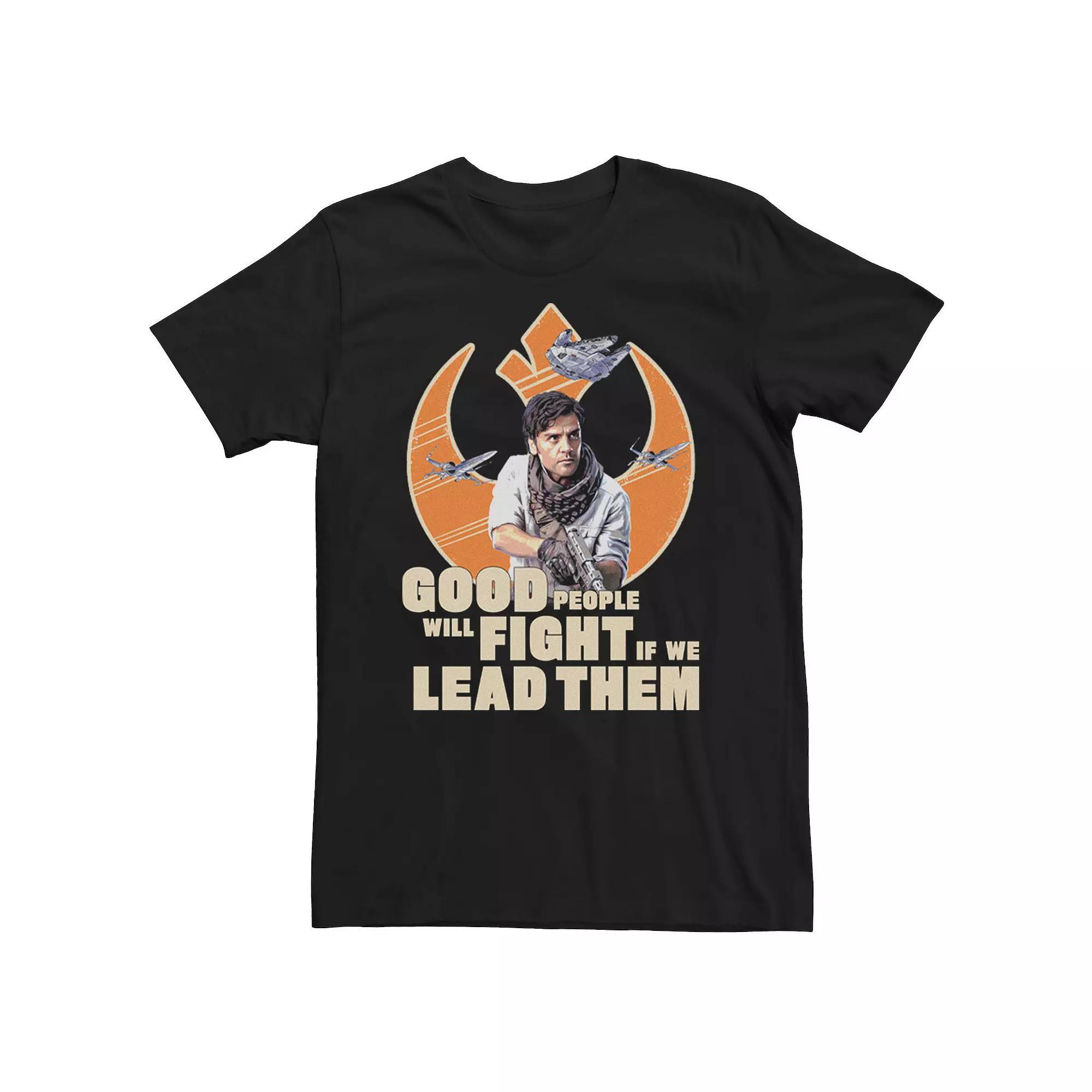 Men's Star Wars: The Rise Of Skywalker Good People Will Fight Tee, Size: XXL, Black Product Image