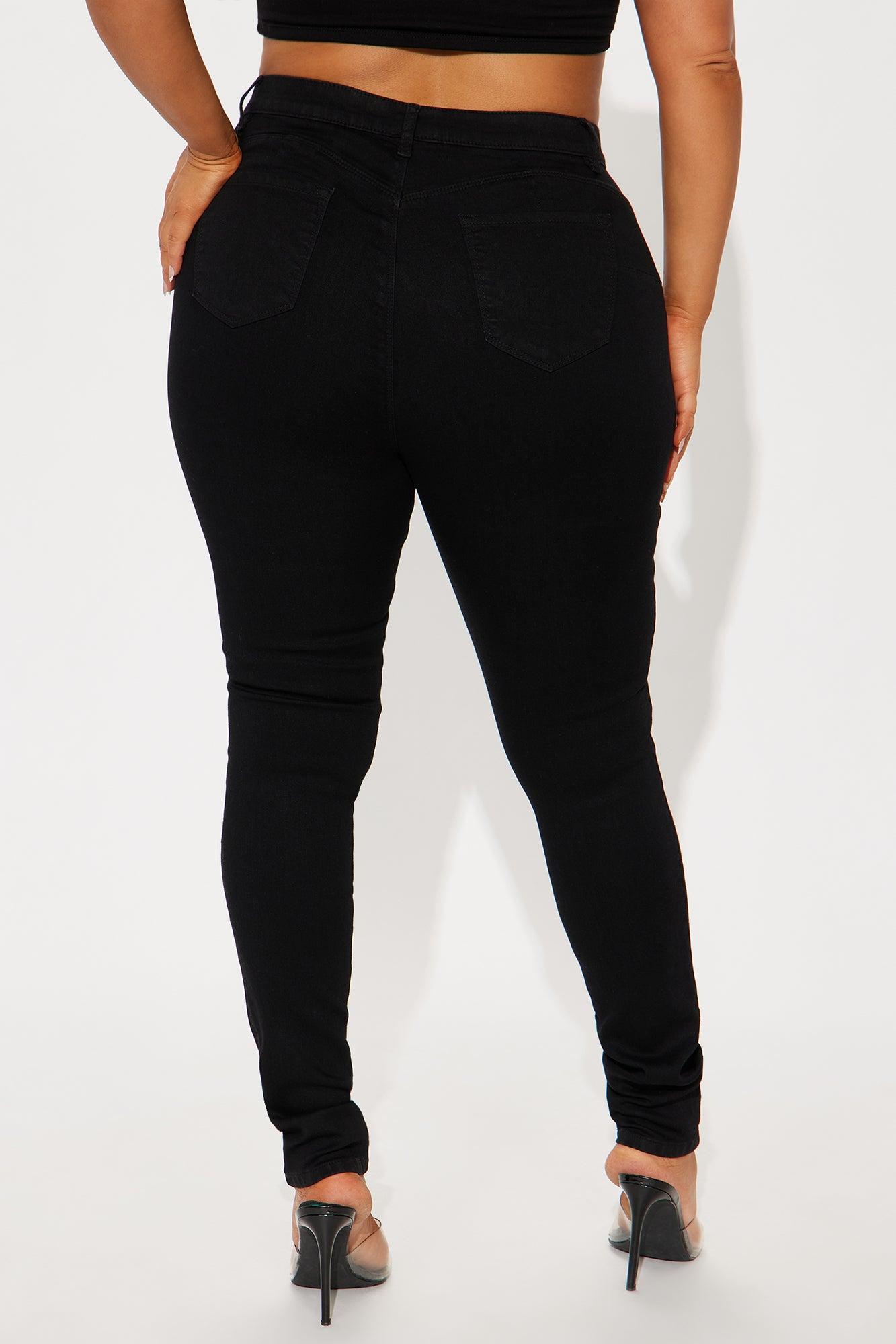 Tall Classic Beauty Booty Lifter Skinny Jeans - Black Product Image