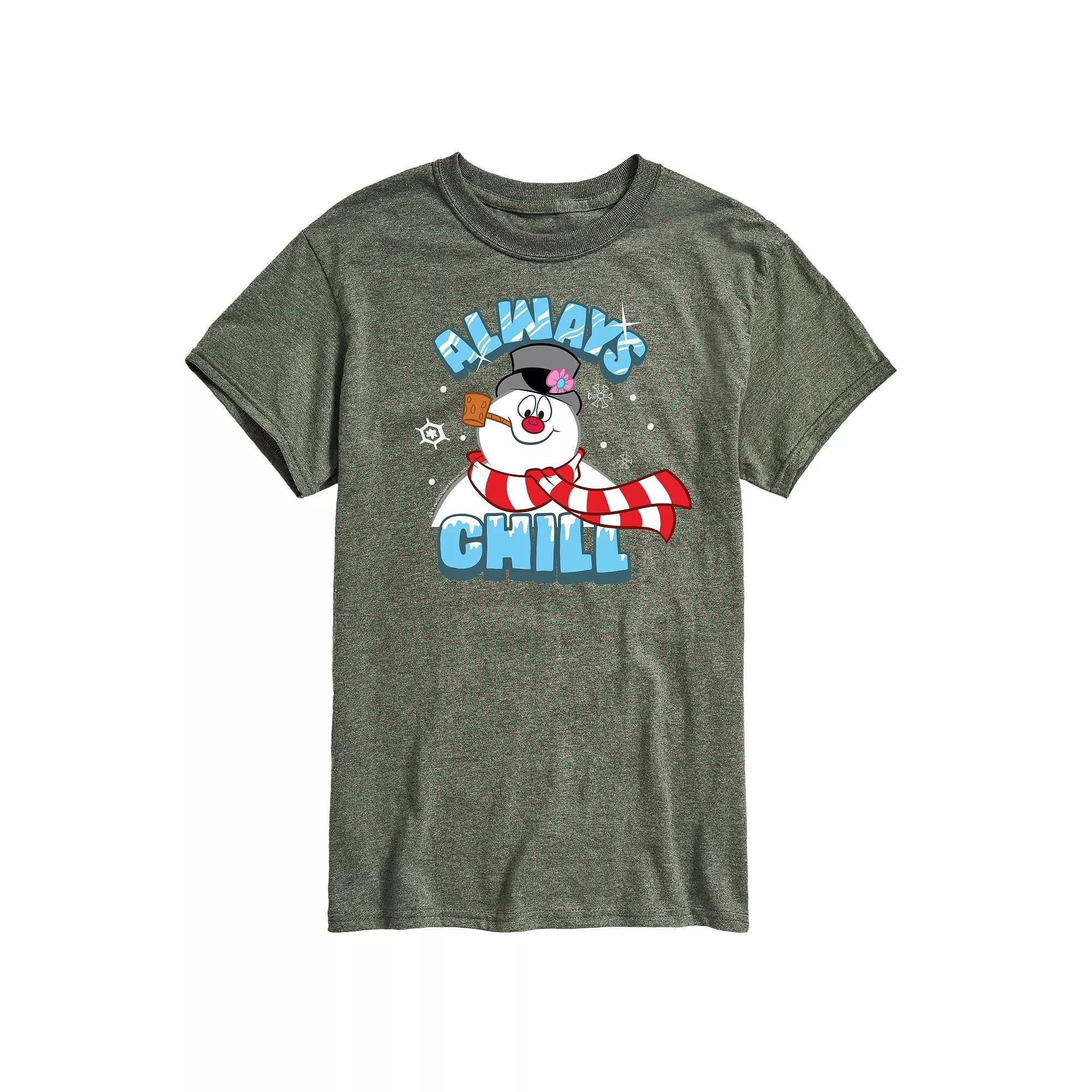 Men's Frosty The Snowman Frosty Always Chill Tee, Size: Large, Blue Product Image