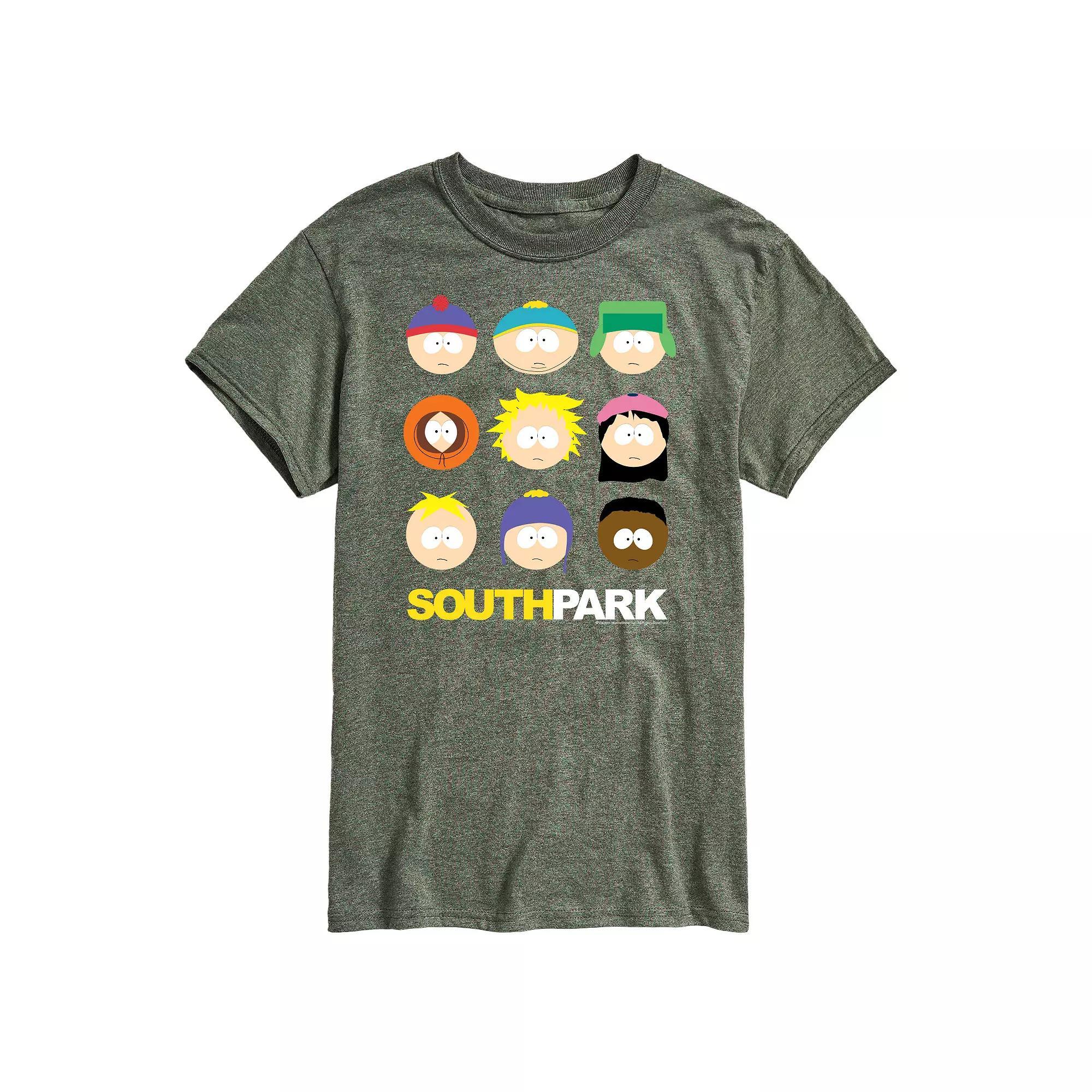 Mens South Park Face Grid Tee Product Image
