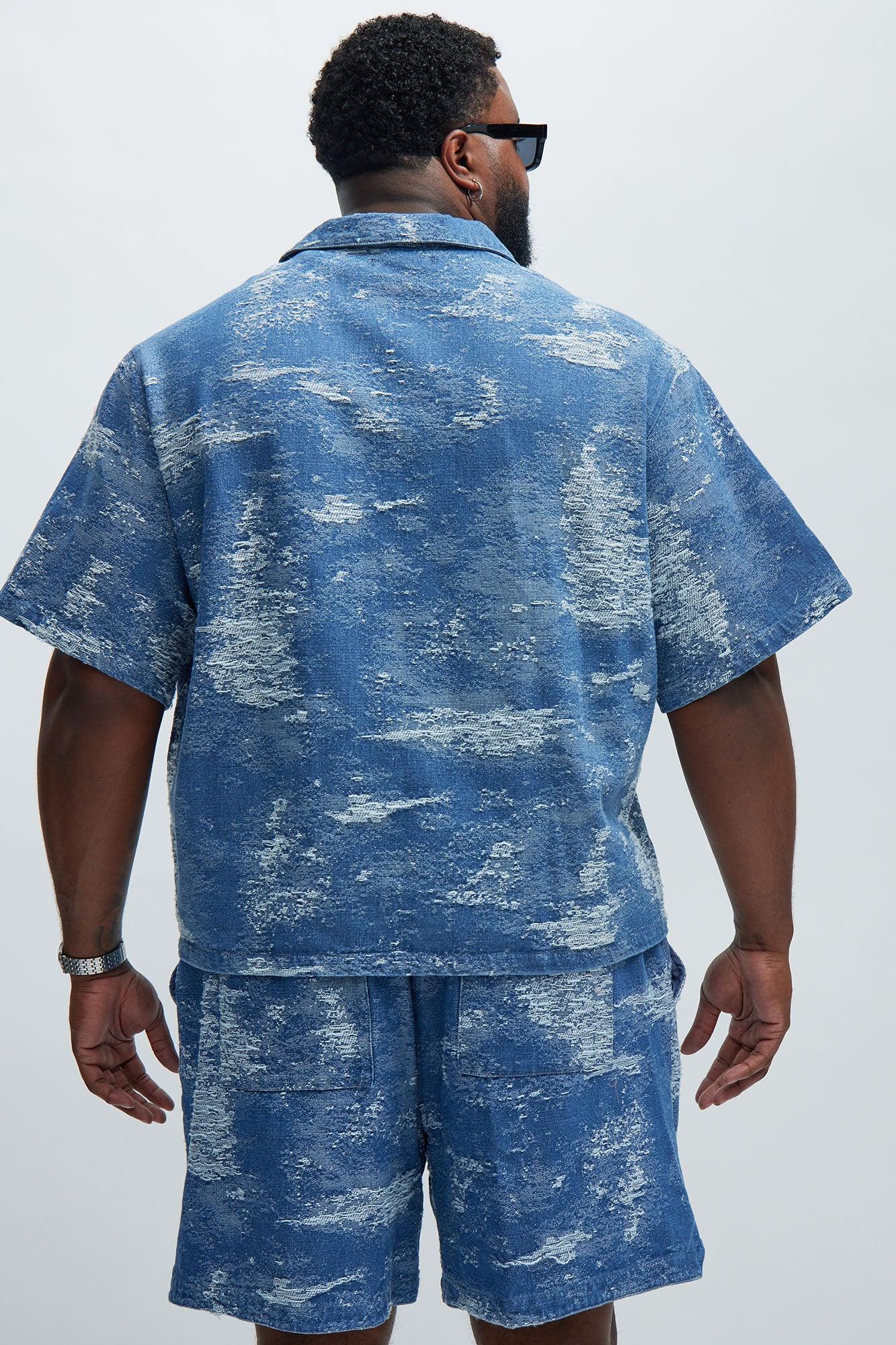 Cloud 9 Textured Shirt - Light Blue Product Image