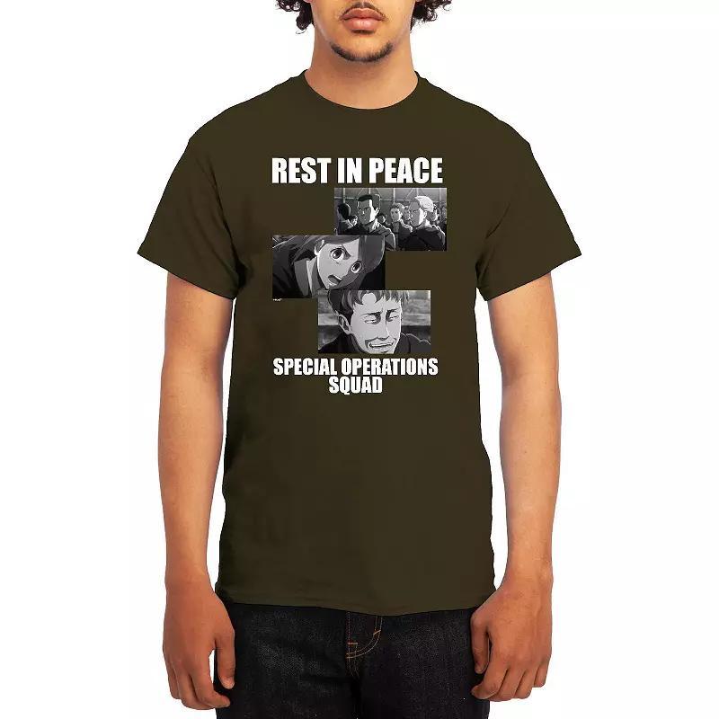 Mens Attack on Titan Rest in Peace Squad Tee Product Image