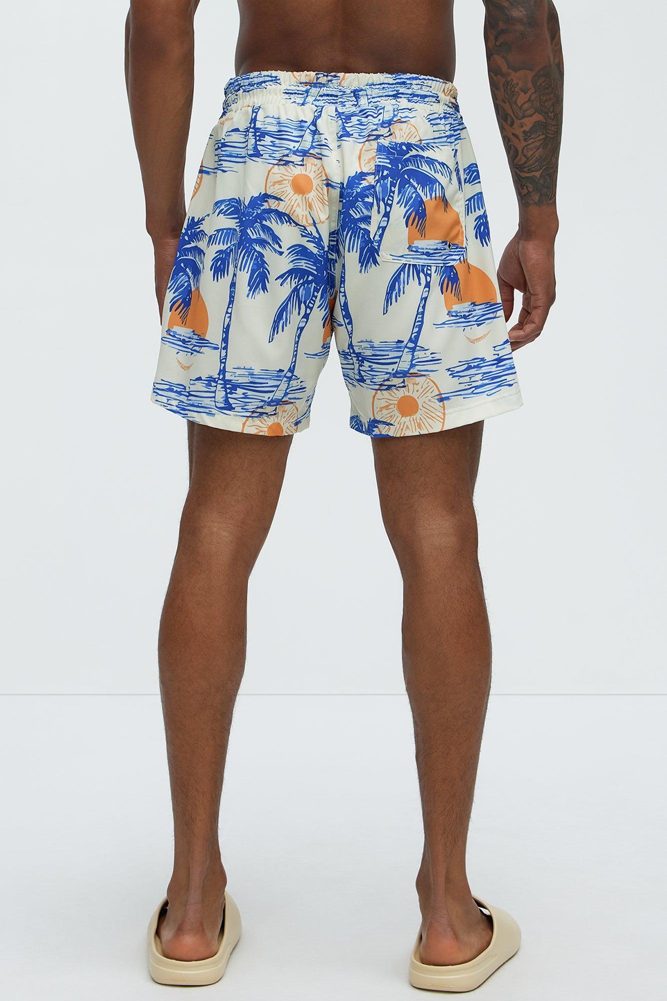 Lost In The Palms Swim Mid Trunk - Multi Color Product Image