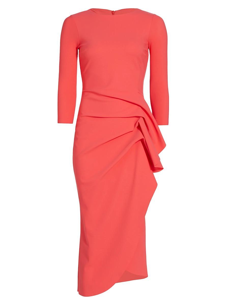 Womens Gathered Side Midi-Dress Product Image
