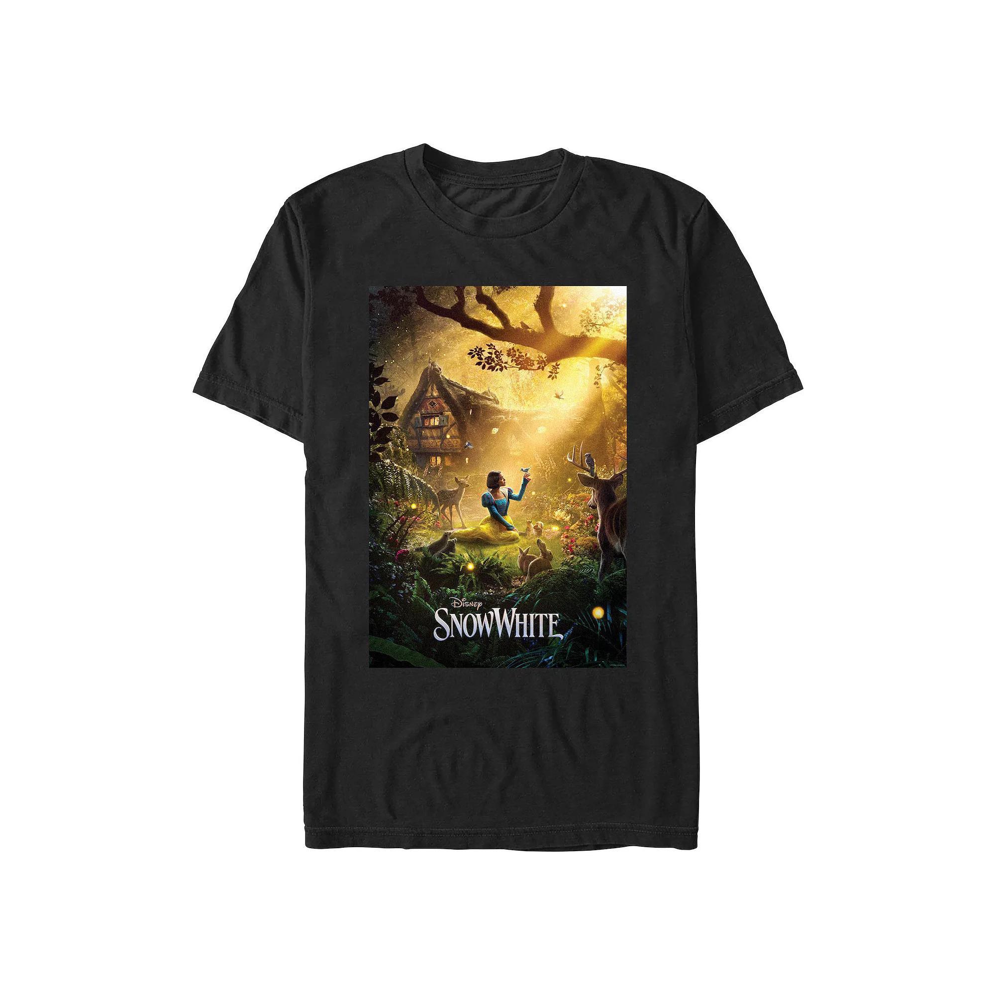 Disney Princess Big & Tall Snow White Live Action Poster Graphic Tee, Men's, Size: 3XL Tall, Black Product Image