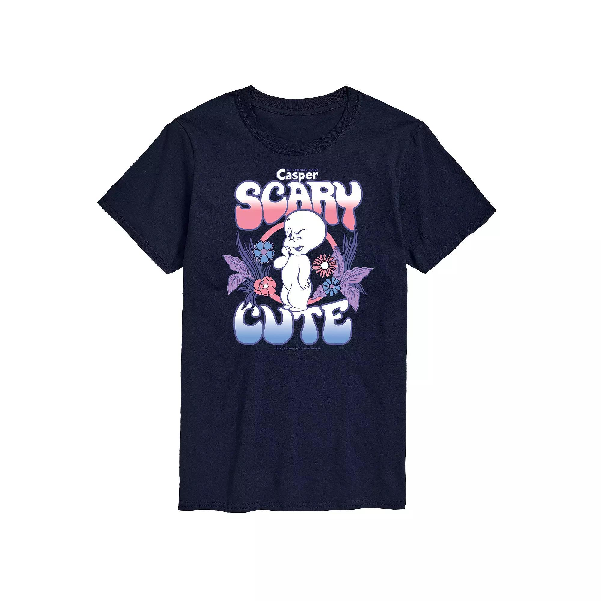 Big & Tall Casper Scary Cute Graphic Tee, Mens Blue Product Image