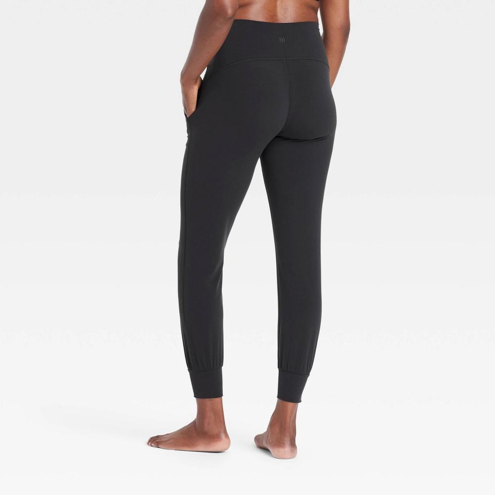 Womens Everyday Soft High-Rise Jogger Pants - All In Motion Black XS Product Image