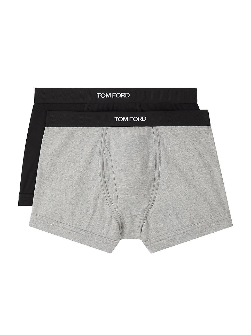 Mens 2-Pack Solid Jersey Boxer Briefs Product Image