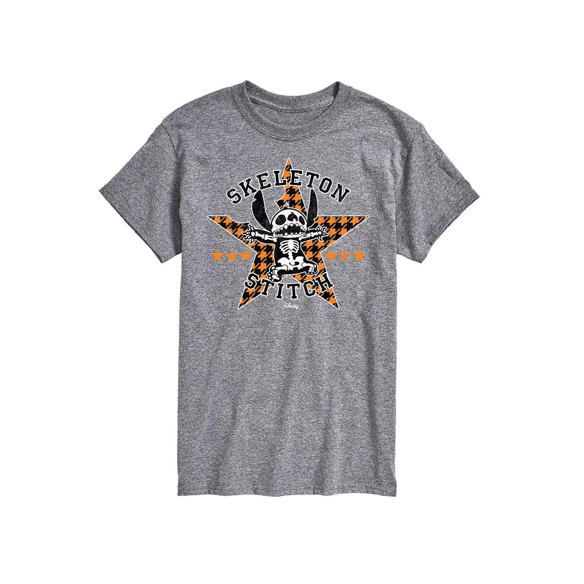 Disneys Lilo & Stitch Big & Tall Skeleton Stitch Graphic Tee, Mens Product Image