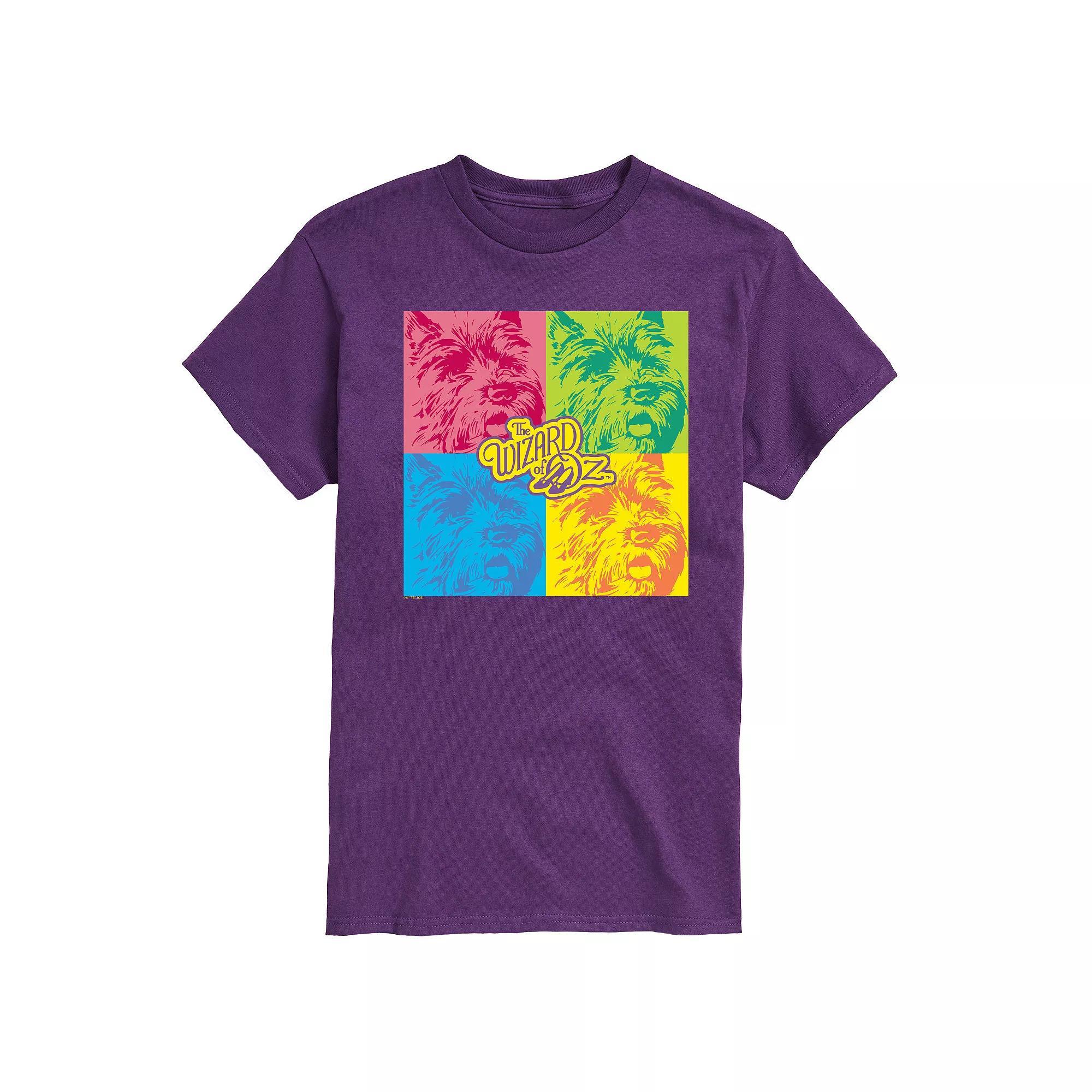 Mens Wizard Of Oz Toto Grid Graphic Tee Product Image