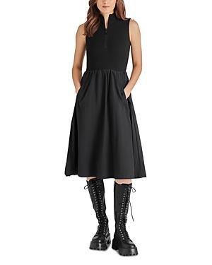 Steve Madden Berlin Sleeveless Mixed Media Dress Product Image