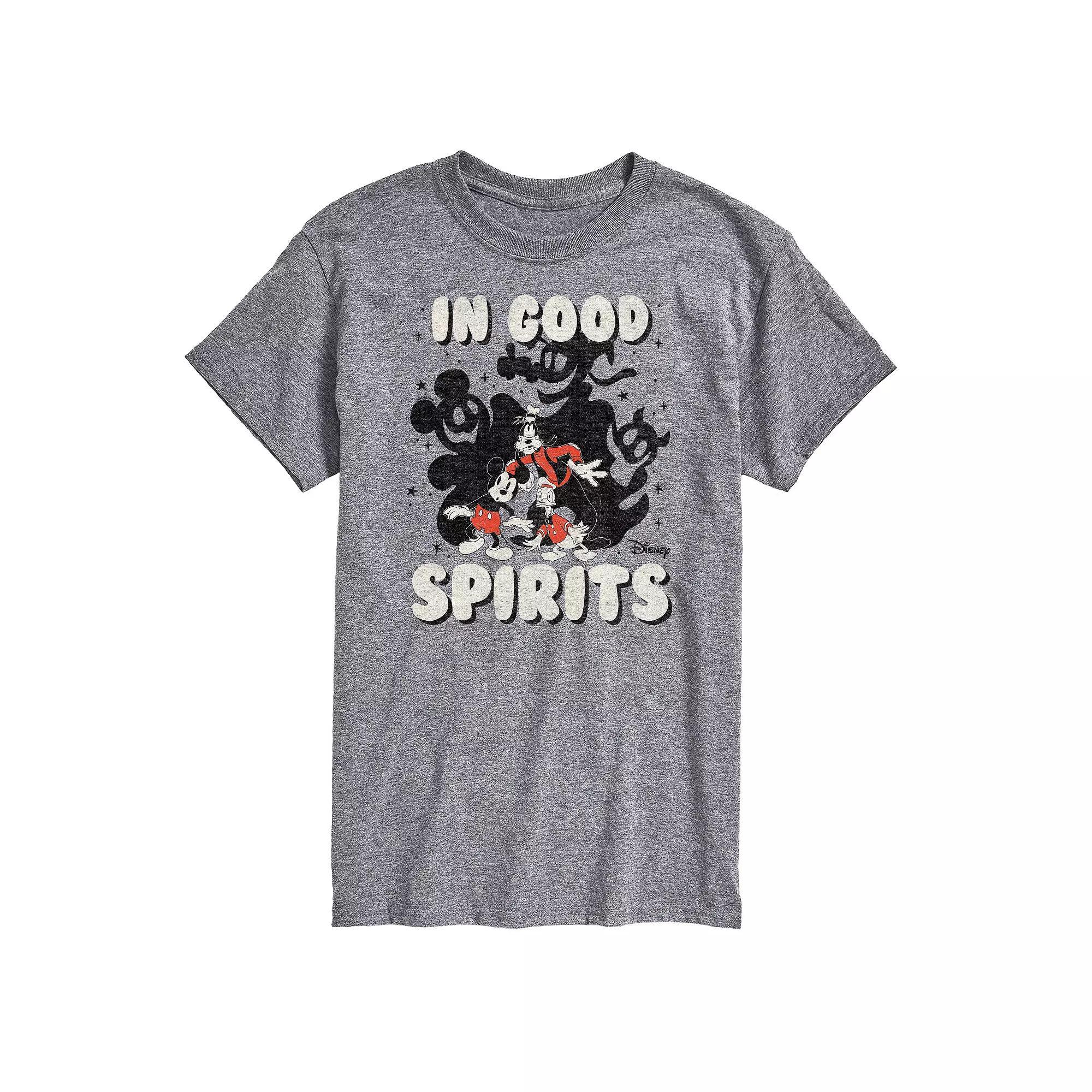 Disneys Mickey Mouse & Friends Big & Tall In Good Spirits Graphic Tee, Mens Product Image