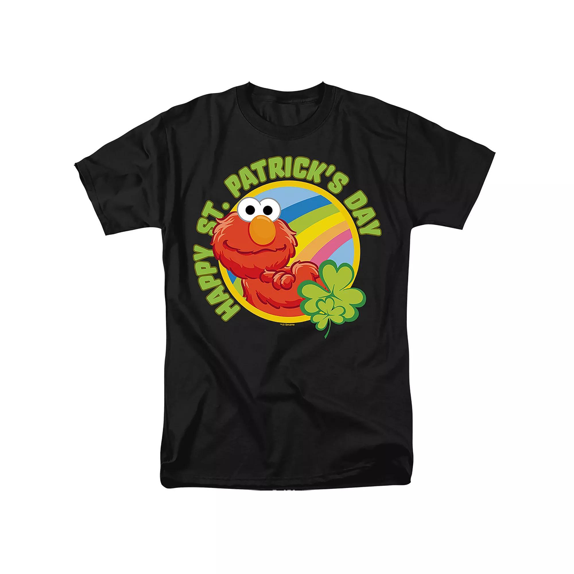 Men's Sesame Street Elmo Lucky Graphic Tee, Size: Large, Black Product Image