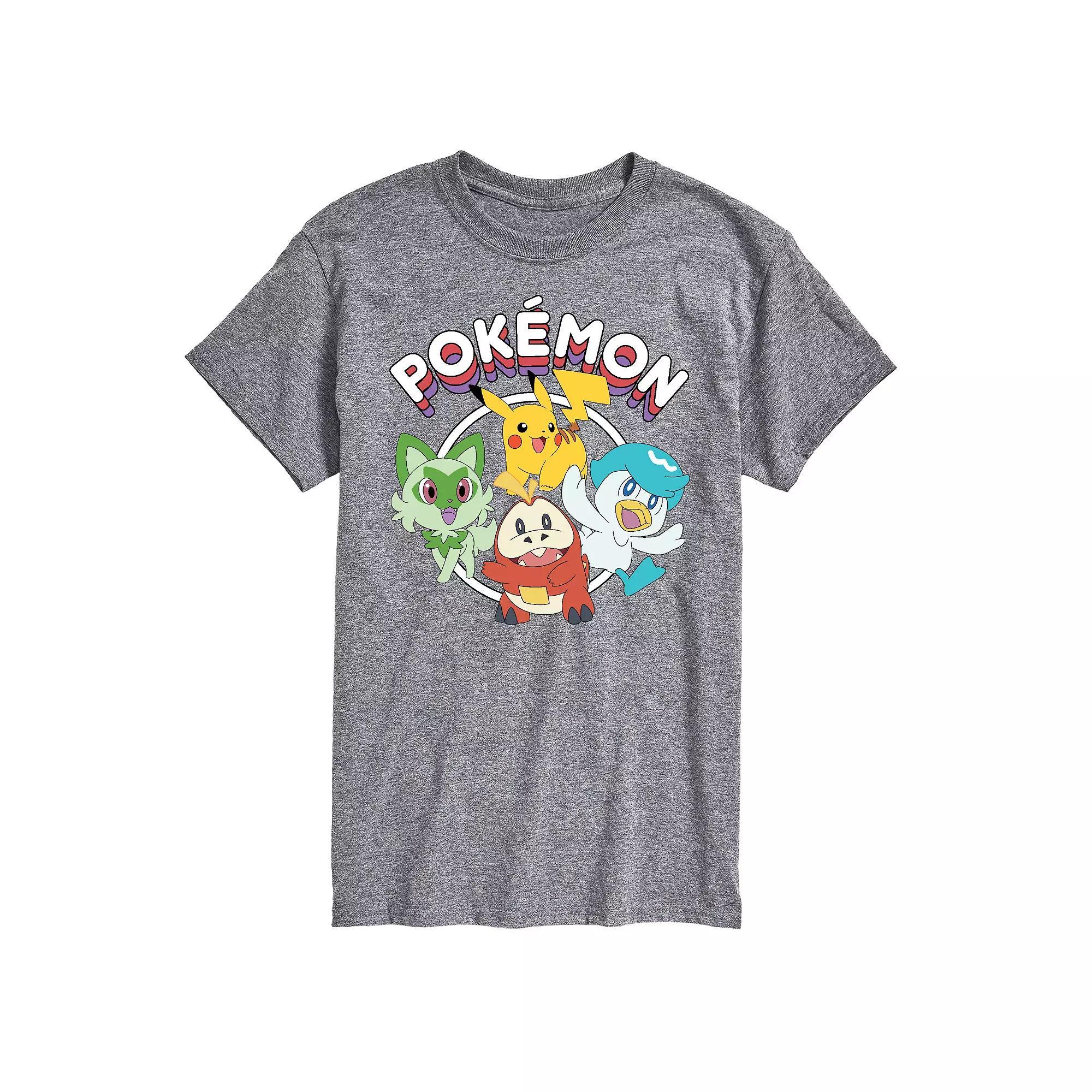 Mens Pokemon Scarlet Violet Squares Graphic Tee Product Image