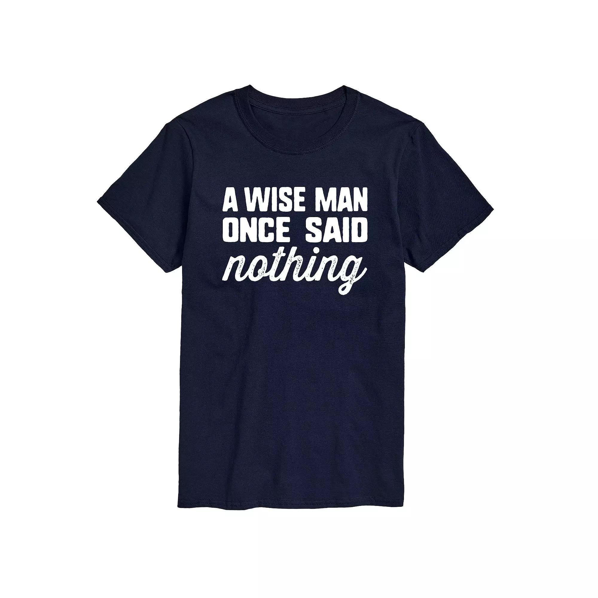 Big & Tall A Wise Man Once Said Graphic Tee, Men's, Size: 3XL Tall, Blue Product Image