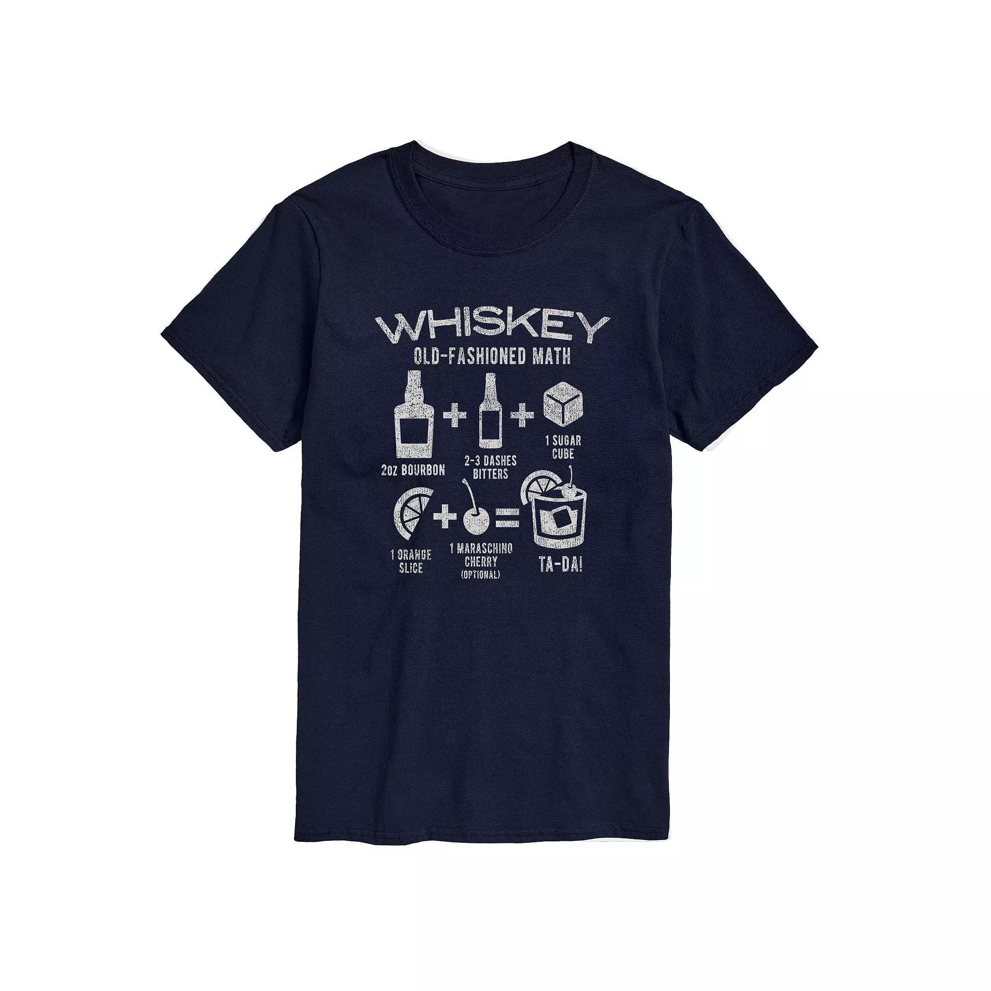 Big & Tall Whiskey Math Graphic Tee, Men's, Size: 4XB, Blue Product Image