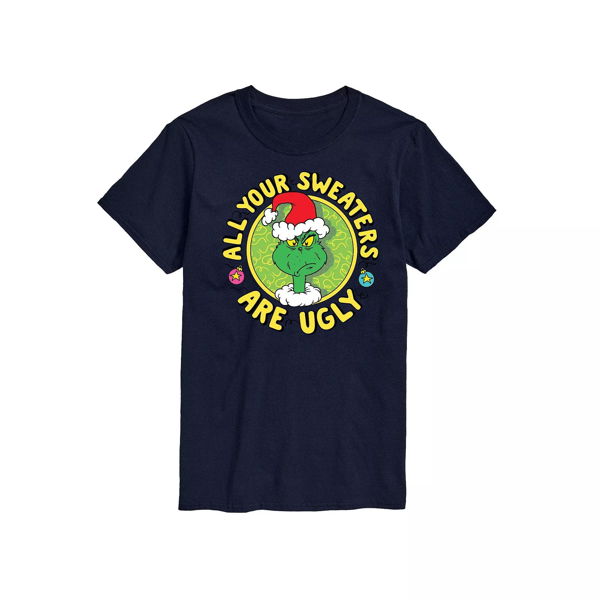 Big & Tall Dr. Seuss The Grinch All Your Sweaters Are Ugly Graphic Tee, Men's, Size: 5XB, Blue Product Image