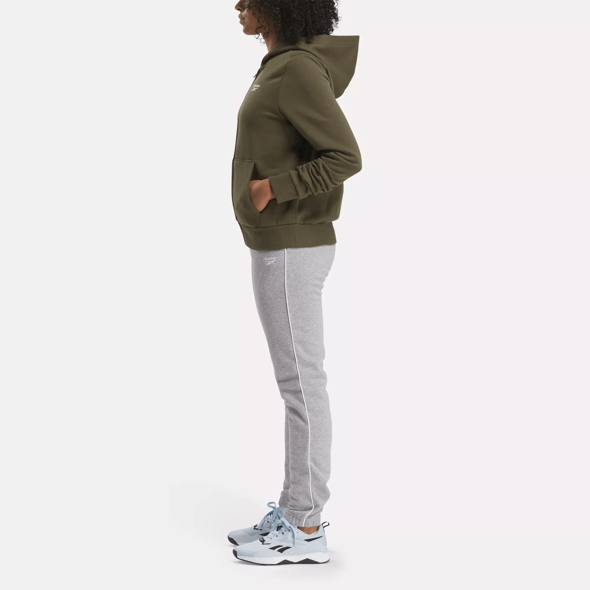 Women's Reebok Identity Small Logo Fleece Full-Zip Sweatshirt Female Product Image