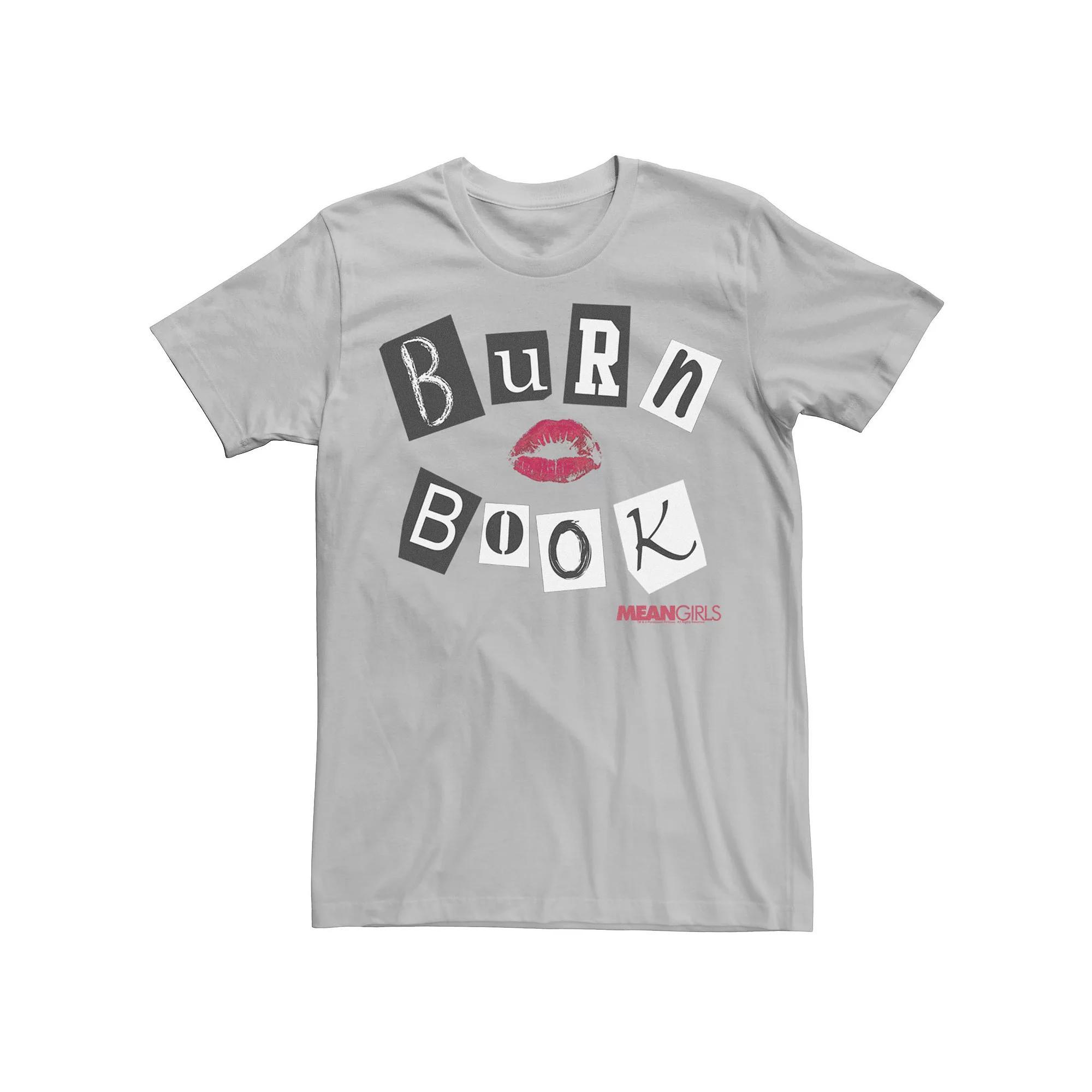 Men's Mean Girls Burn Book Cover Tee, Size: Large, Silver Product Image