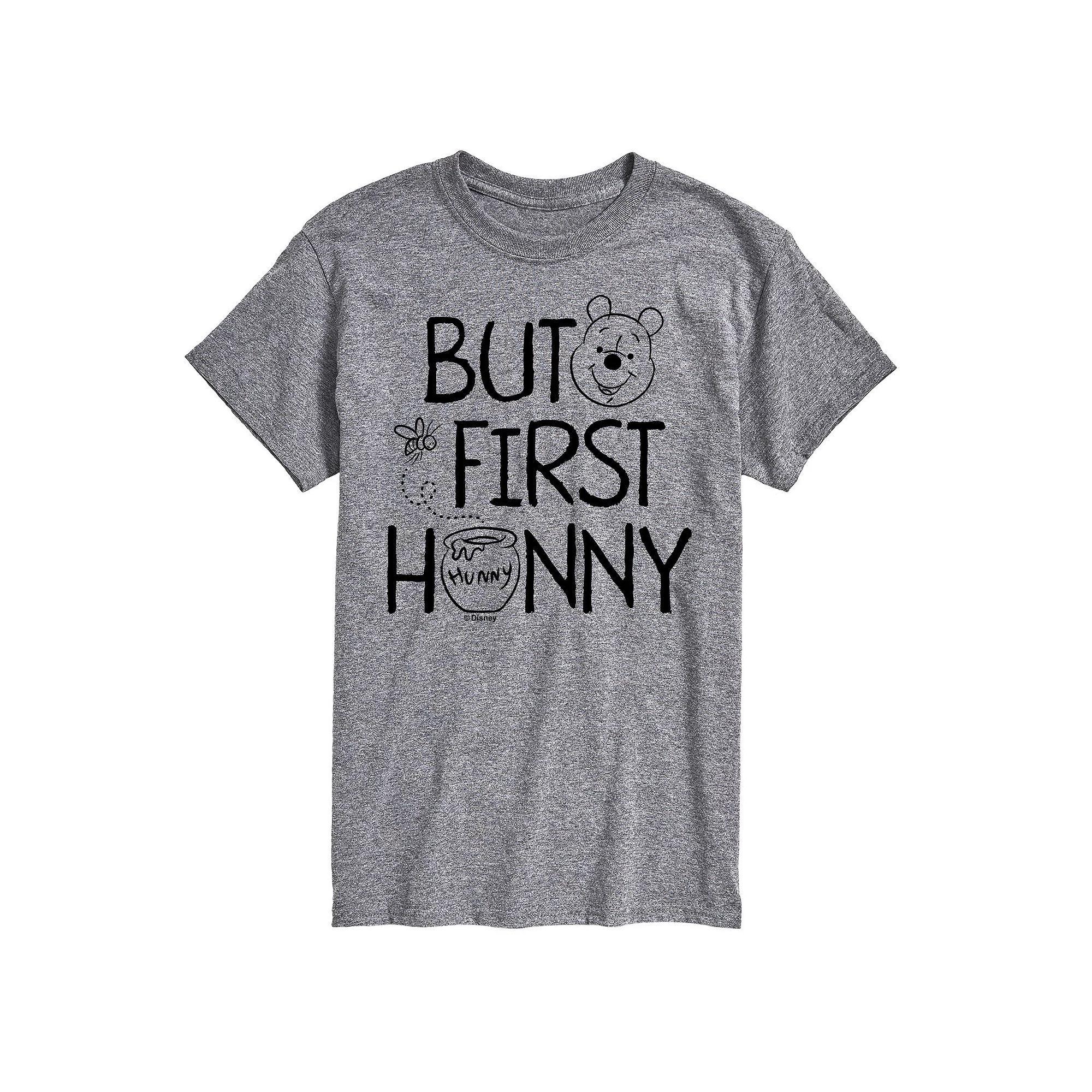 Disneys Winnie the Pooh Big & Tall But First Hunny Graphic Tee, Mens Product Image
