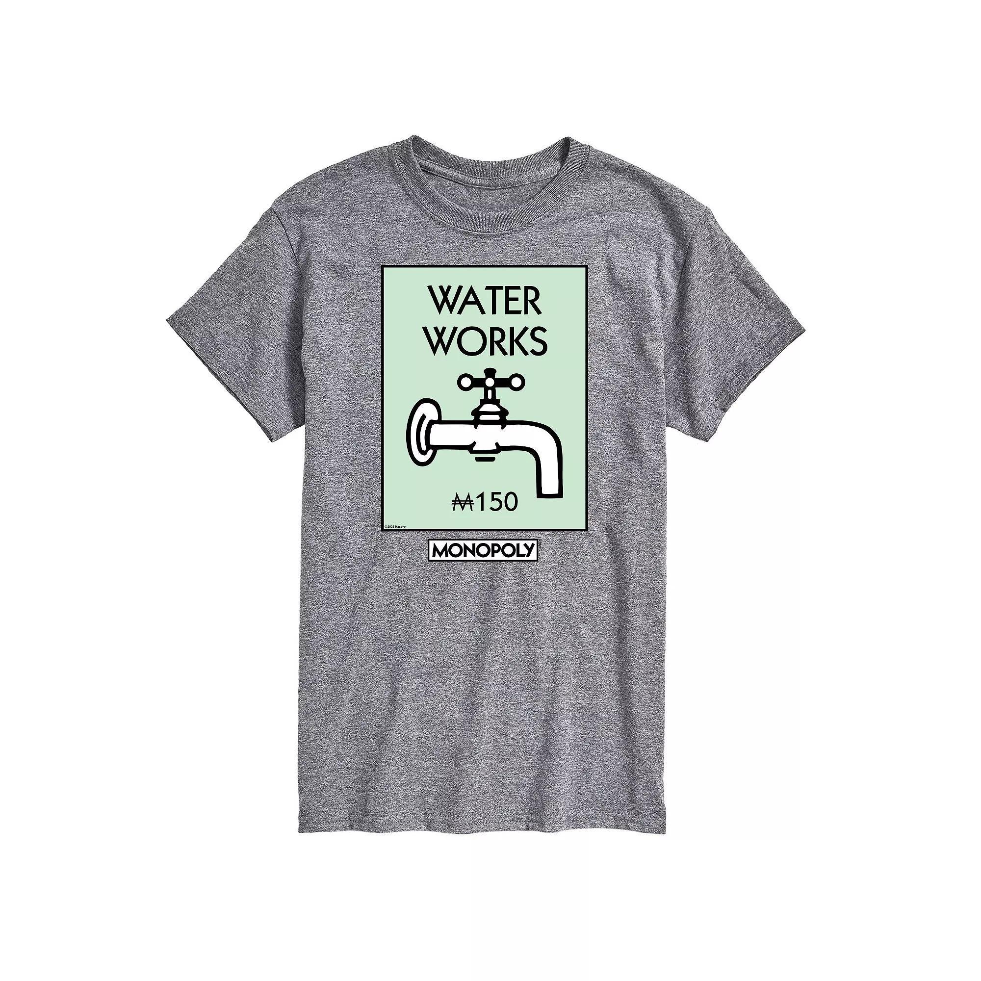 Big & Tall Monopoly Waterworks Graphic Tee, Mens Product Image
