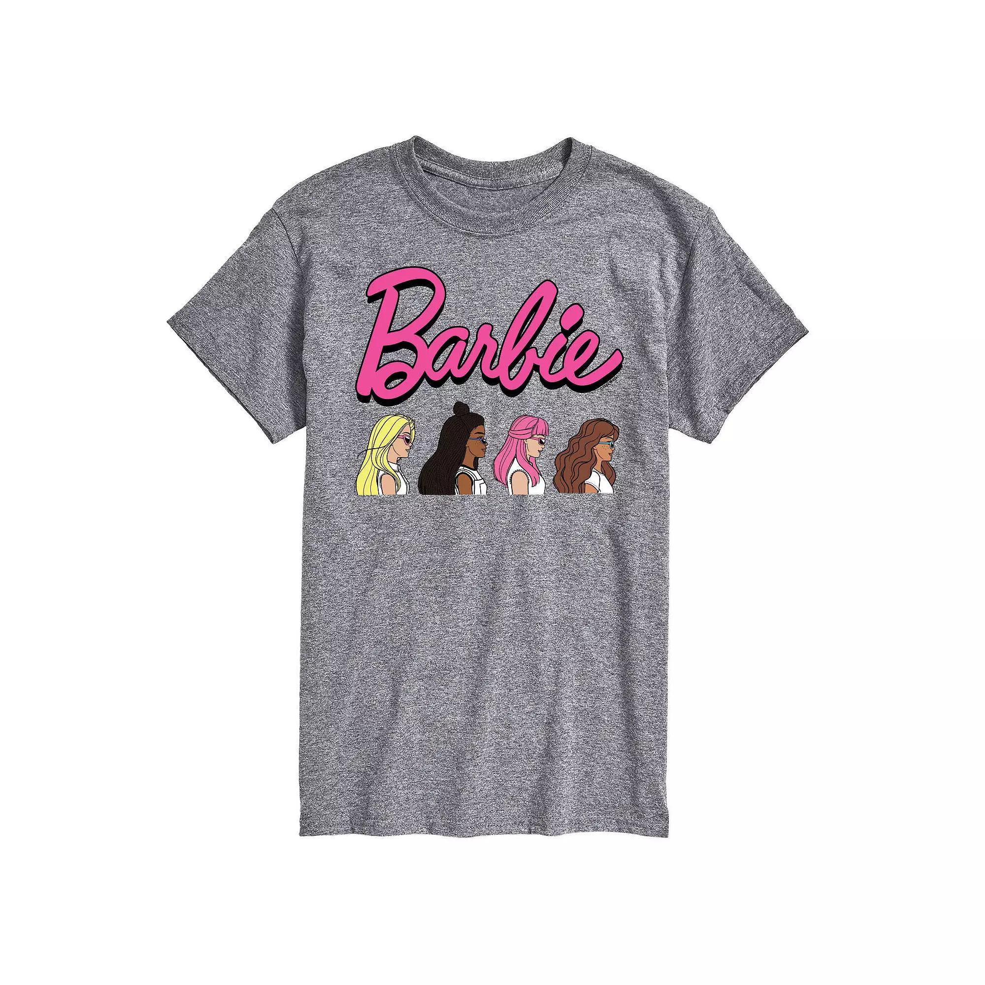 Big & Tall Barbie® Profiles Graphic Tee, Men's, Size: XL Tall, Gray Product Image