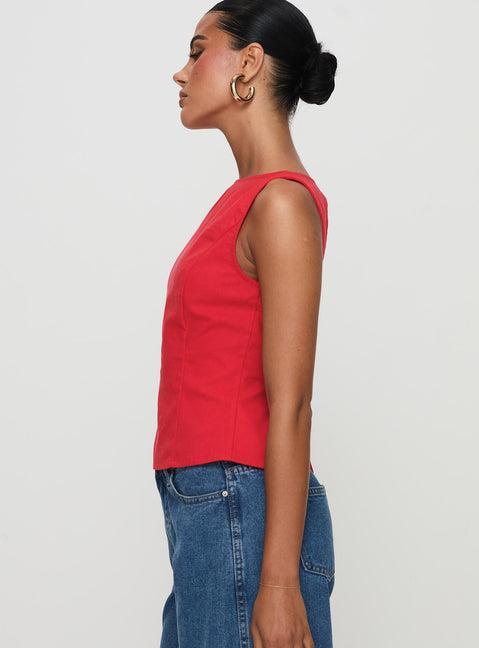 Lilitina Top Red Product Image