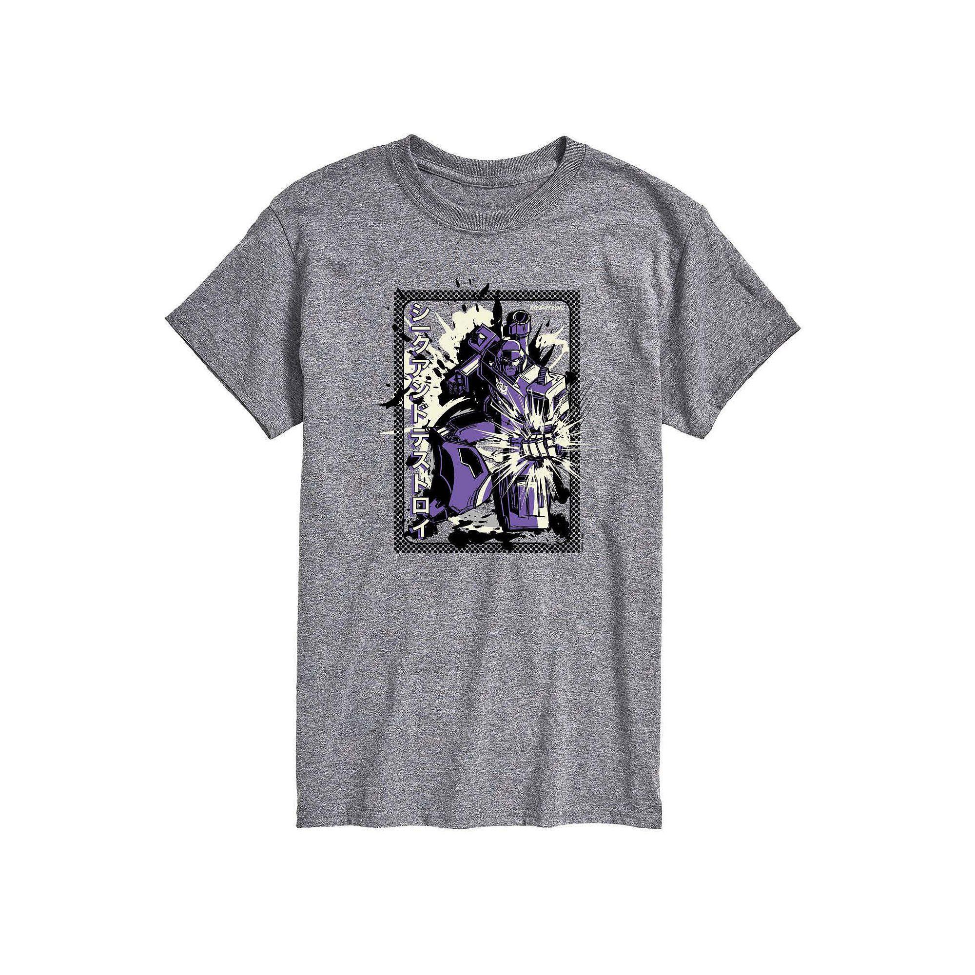 Mens Transformers Autobots Rule Graphic Tee Grey Gray Product Image