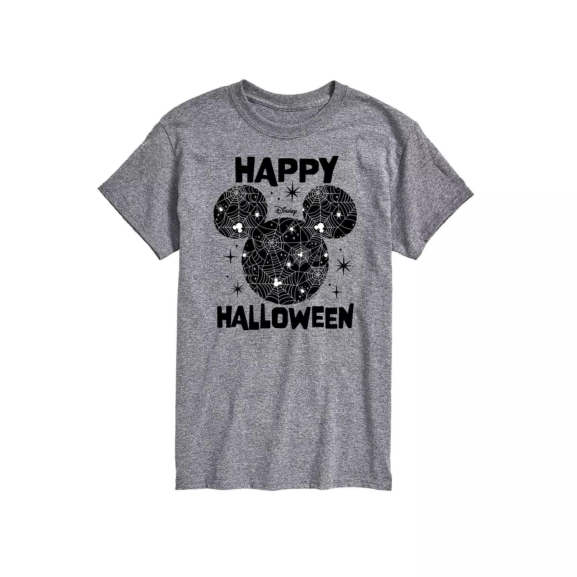 Disneys Mickey Mouse & Friends Big & Tall Happy Halloween Silhoette Graphic Tee, Mens Product Image