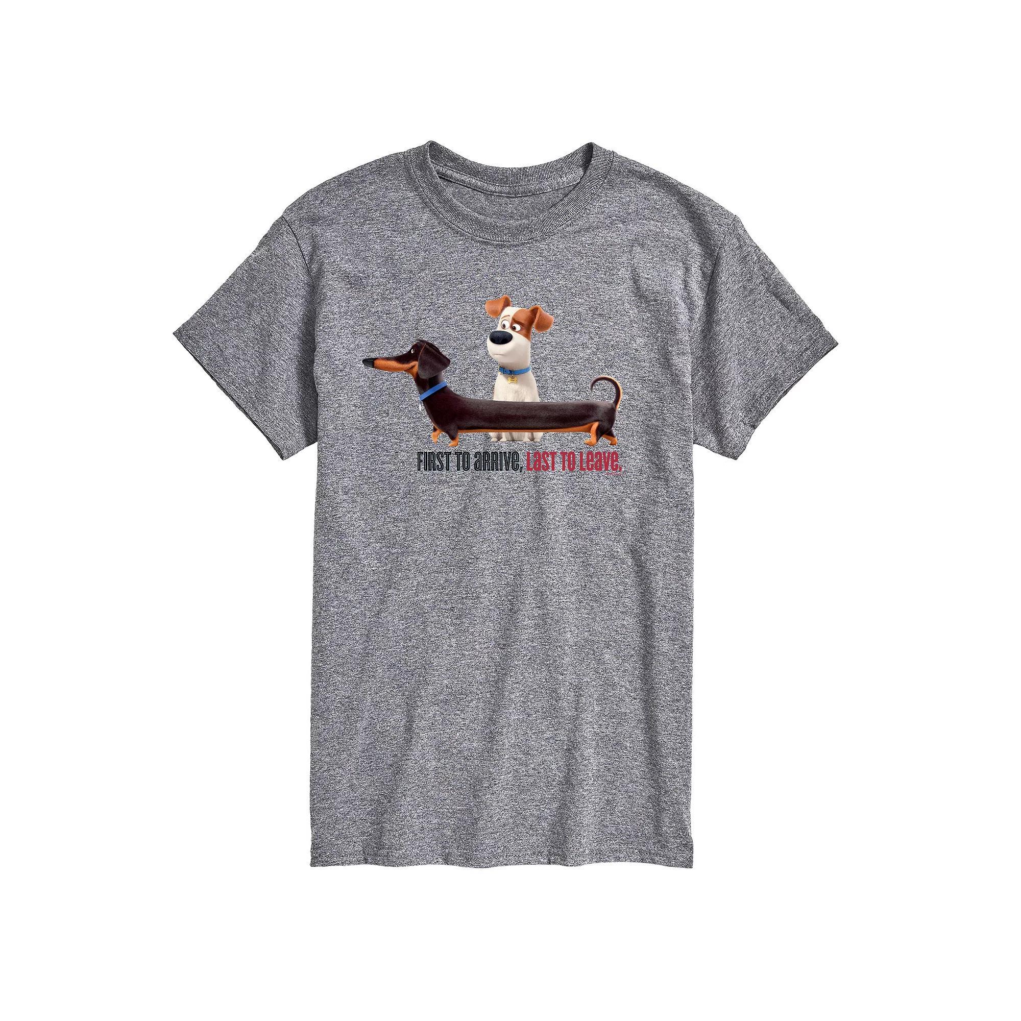 Big & Tall The Secret Life of Pets First To Arrive Dachshund Graphic Tee, Mens Product Image