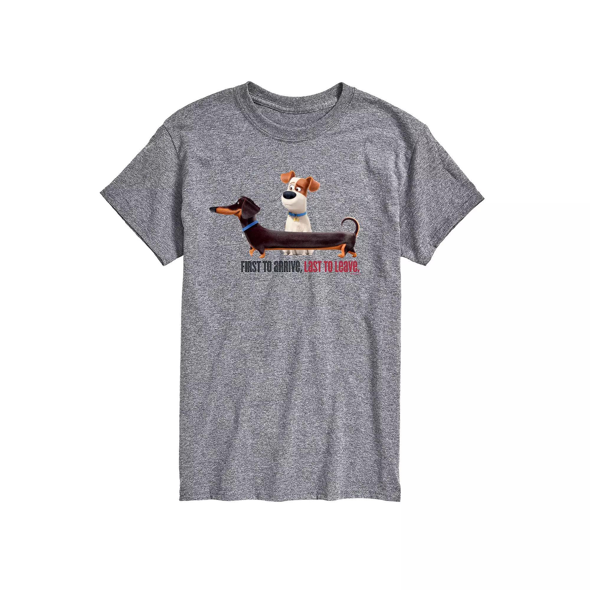 Big & Tall The Secret Life of Pets First To Arrive Dachshund Graphic Tee, Mens Product Image