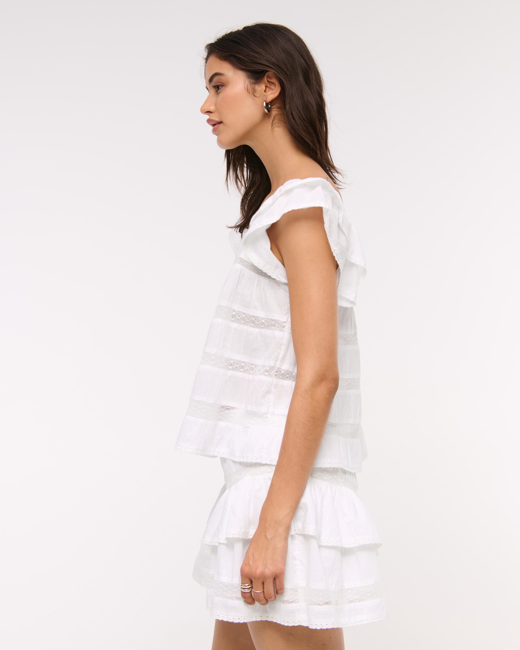 High Rise Drop-Waist Flirty Mini Skort Product Image