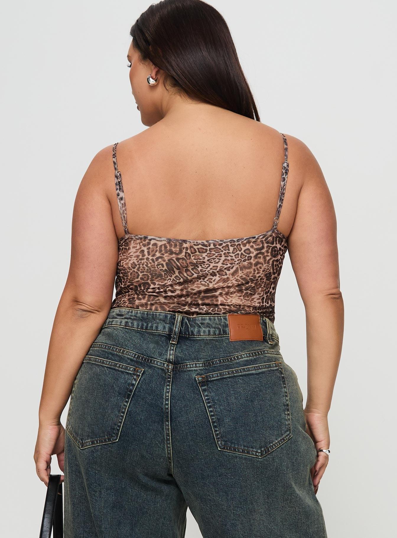Elixia Bodysuit Leopard Curve Product Image